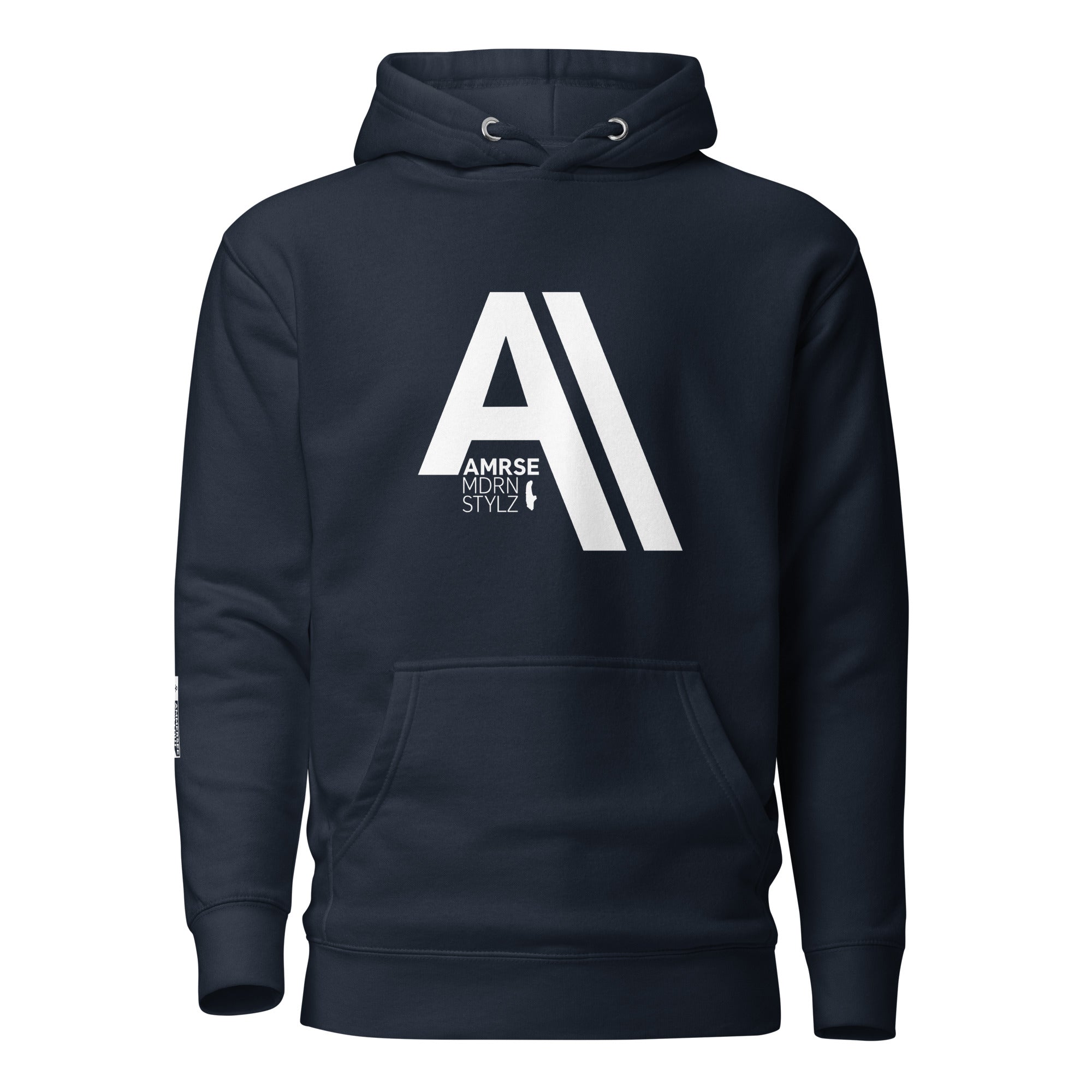 Modern Styles Hoodie Unisex Big A Navy – nachhaltiger Hoodie inspiriert von Ammersee & Herrsching im Fünfseenland