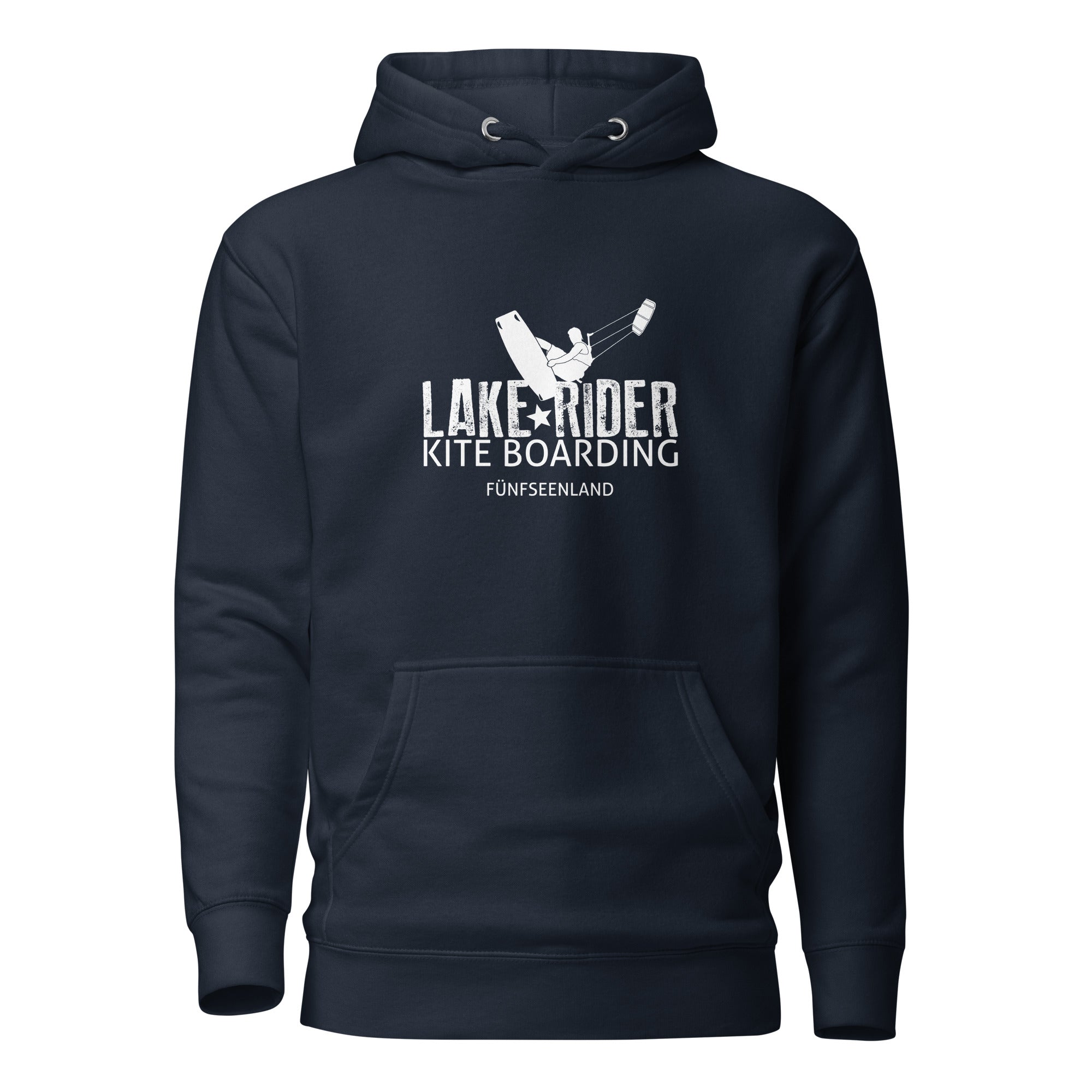 Kitesurfen Hoodie Unisex – Kite Boarding inspiriert vom Kite & Kite Boarden am Ammersee, Starnberger See, Wörthsee, Pilsensee
