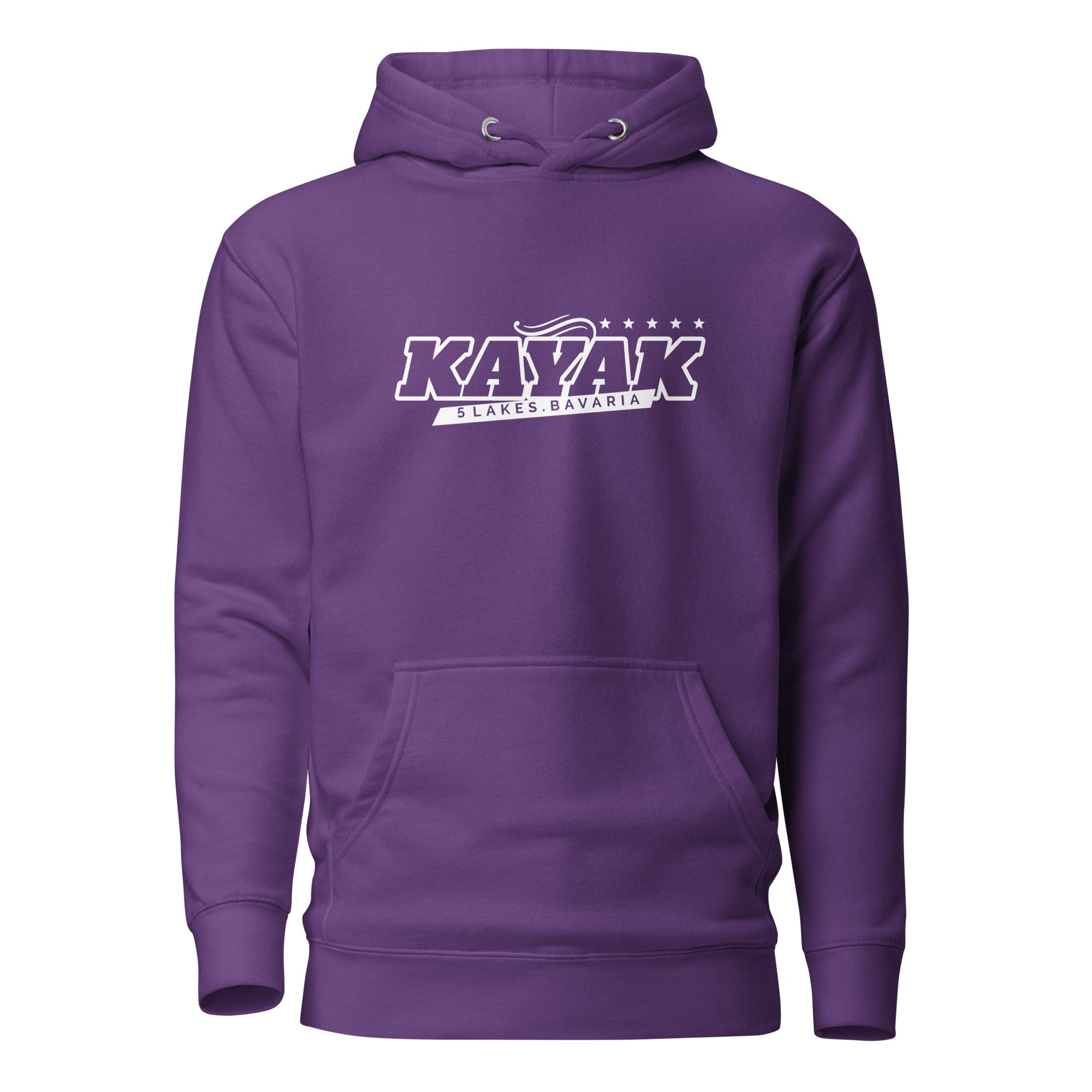 Kayak Hoodie Unisex – Kayaking Fünfseenland, inspiriert vom Kayak fahren am Ammersee, Starnberger See, Wörthsee, Pilsensee
