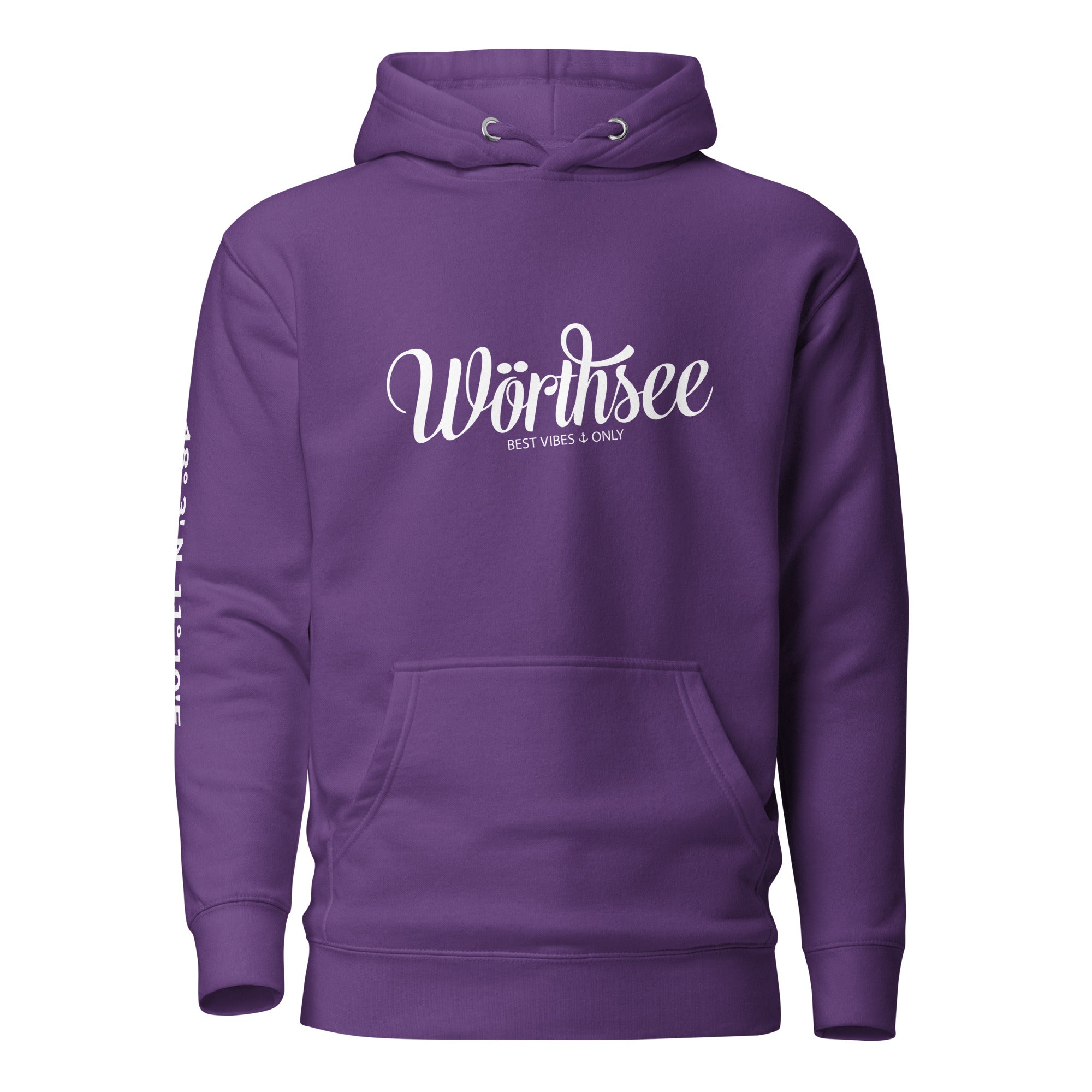 Wörthsee Hoodie Unisex, Best Vibes Only, inspiriert vom Lebensgefühl am Wörthsee und Aktivitäten am Wörthsee im Fünfseenland.