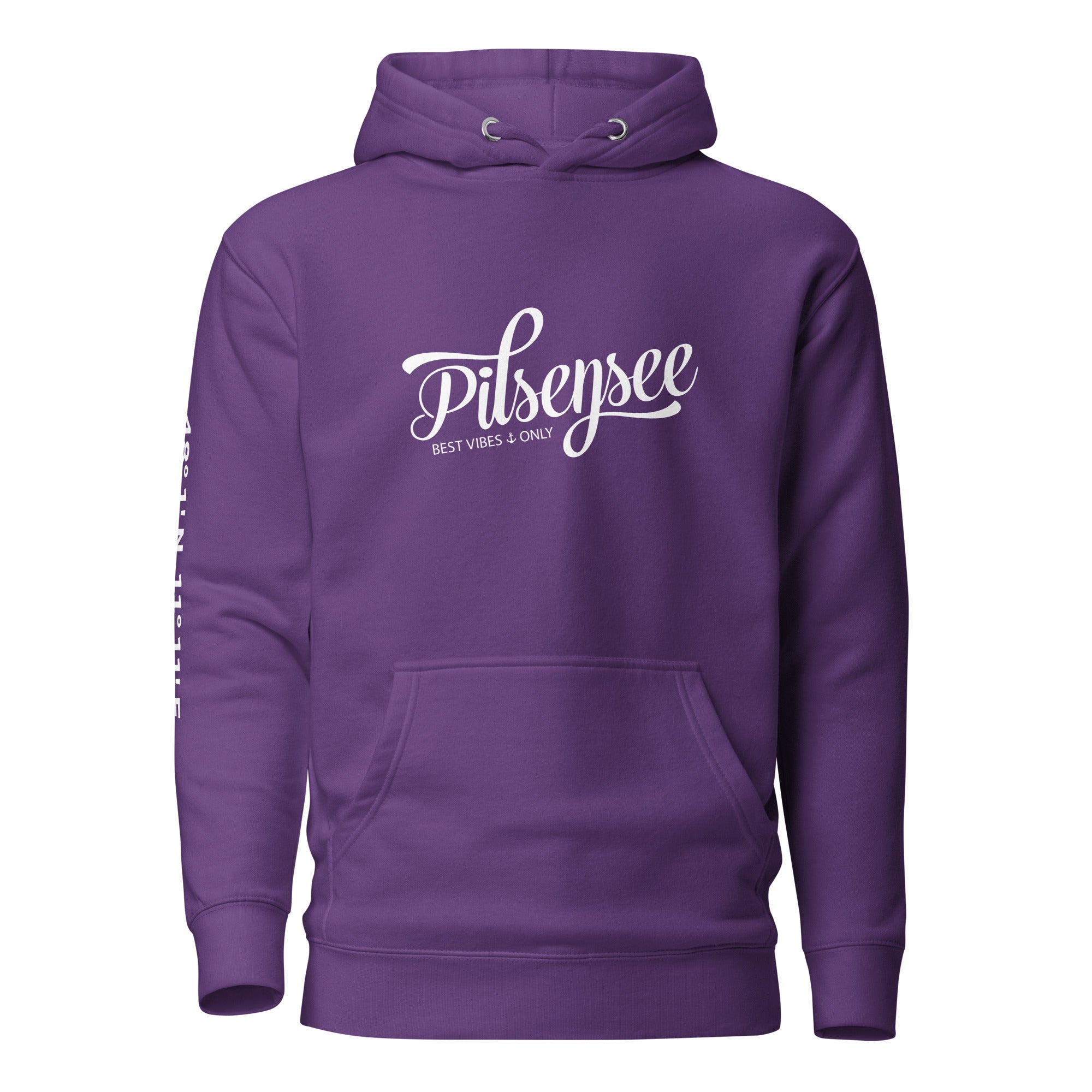 Pilsensee Hoodie Unisex, Pilsensee Kapuzenpullover inspiriert vom Lebensgefühl & Wassersport am Pilsensee im Fünfseenland
