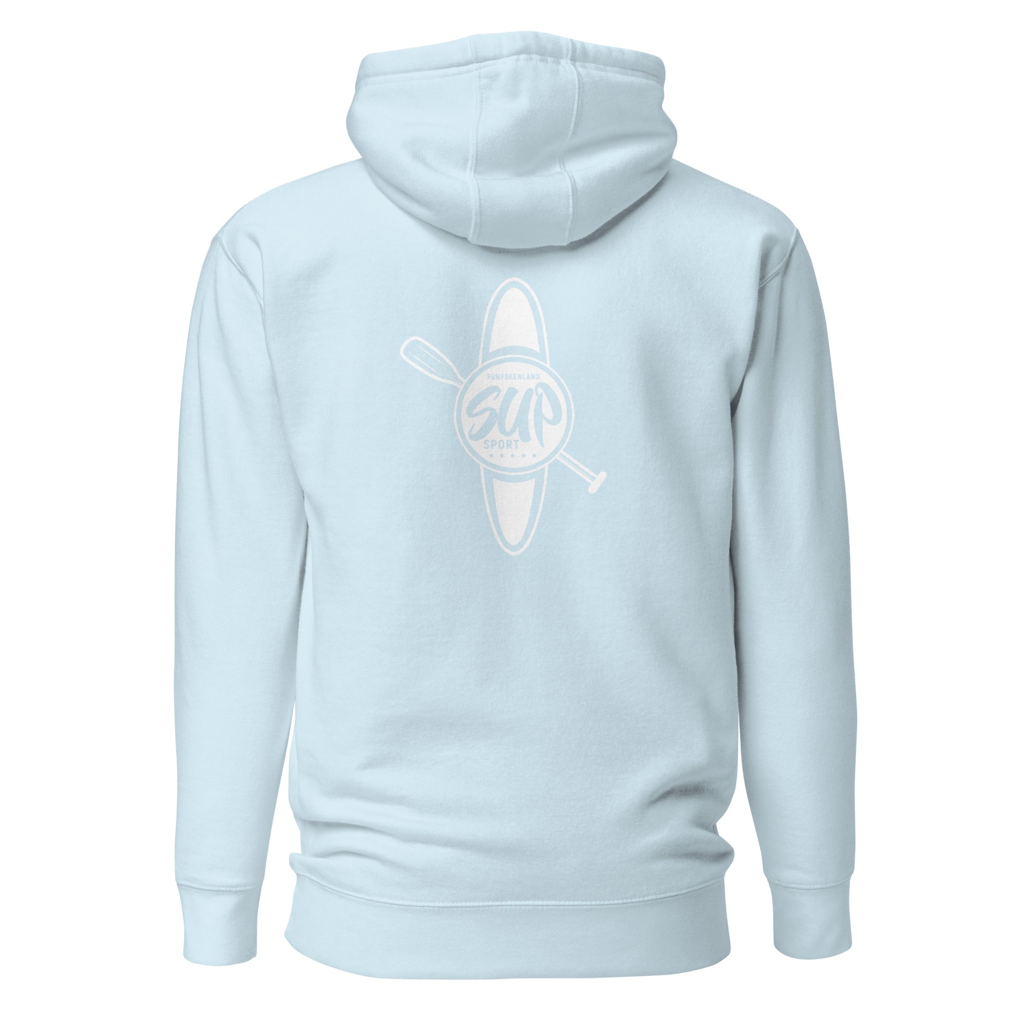 SUP Hoodie Unisex – Stand-Up-Paddling inspiriert vom SUP am Ammersee, Starnberger See, Wörthsee, Pilsensee, Weßlinger See
