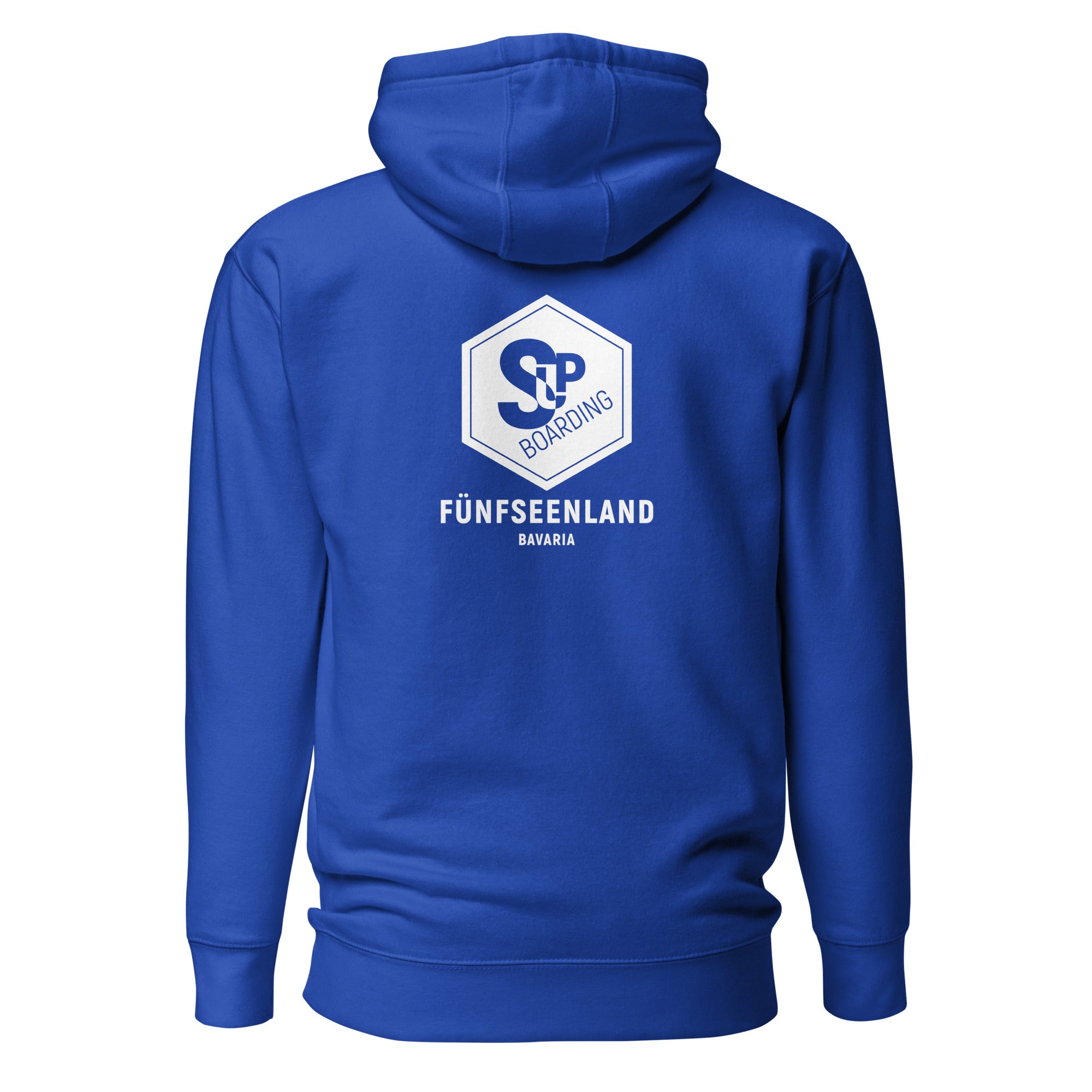 SUP Boarding Fünfseenland Hoodie Unisex inspiriert vom Stand-Up-Paddling am Ammersee, Starnberger See, Wörthsee, Pilsensee