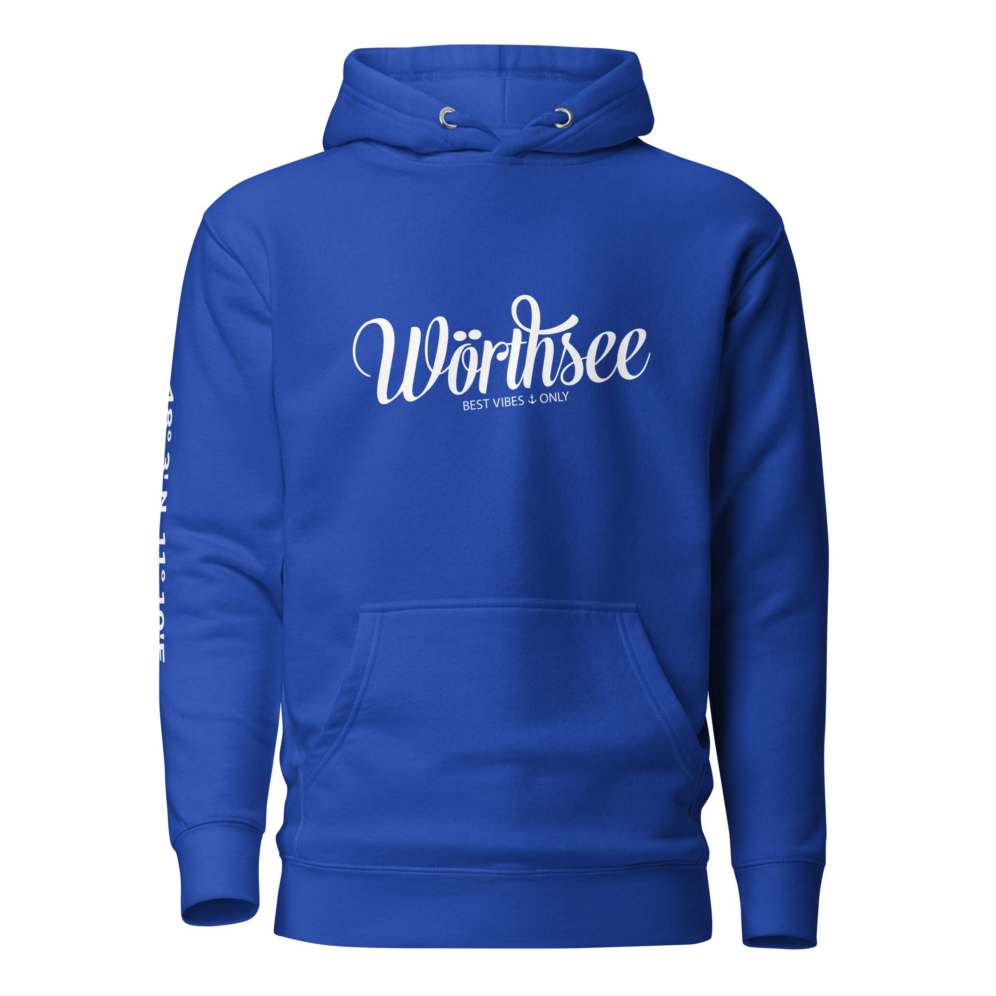 Wörthsee Hoodie Unisex, Best Vibes Only, inspiriert vom Lebensgefühl am Wörthsee und Aktivitäten am Wörthsee im Fünfseenland.