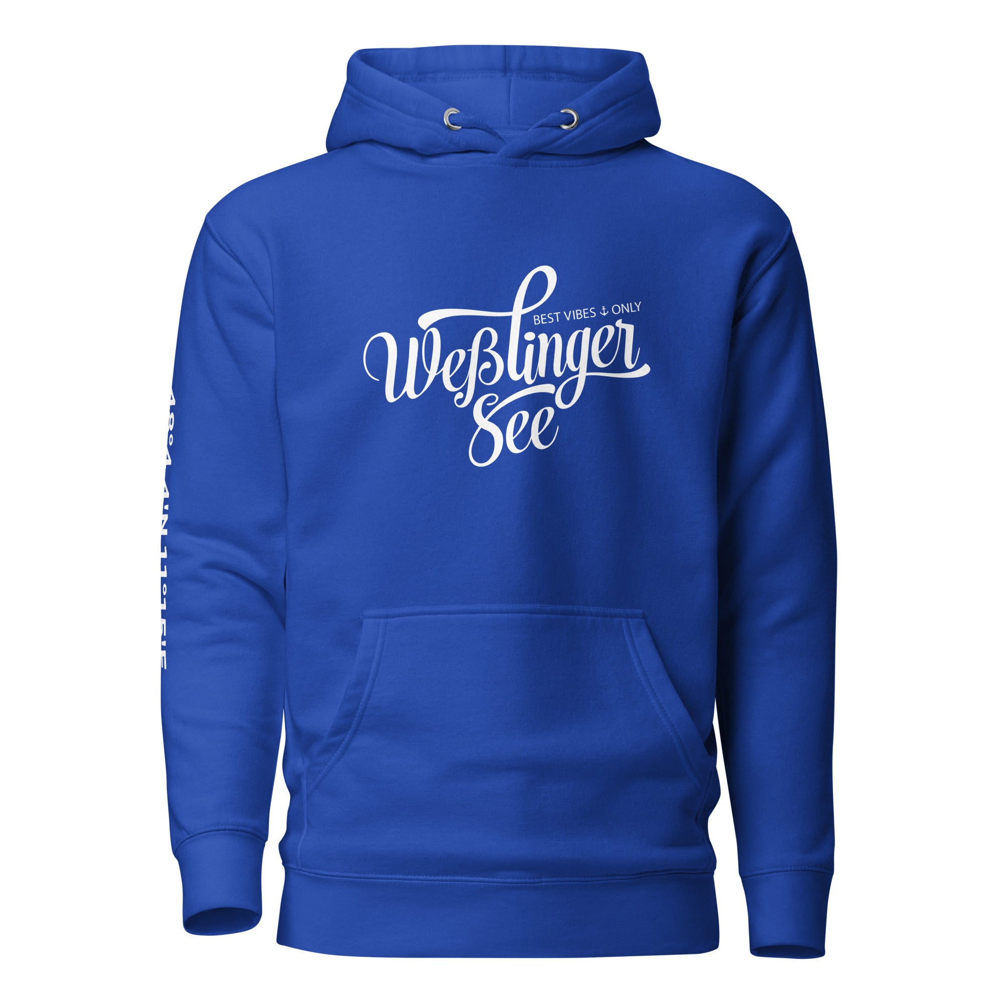 Wesslinger See Hoodie Unisex, Weßling Kapuzenpullover inspiriert vom Lebensgefühl am Weßlinger See & Weßling im Fünfseenland