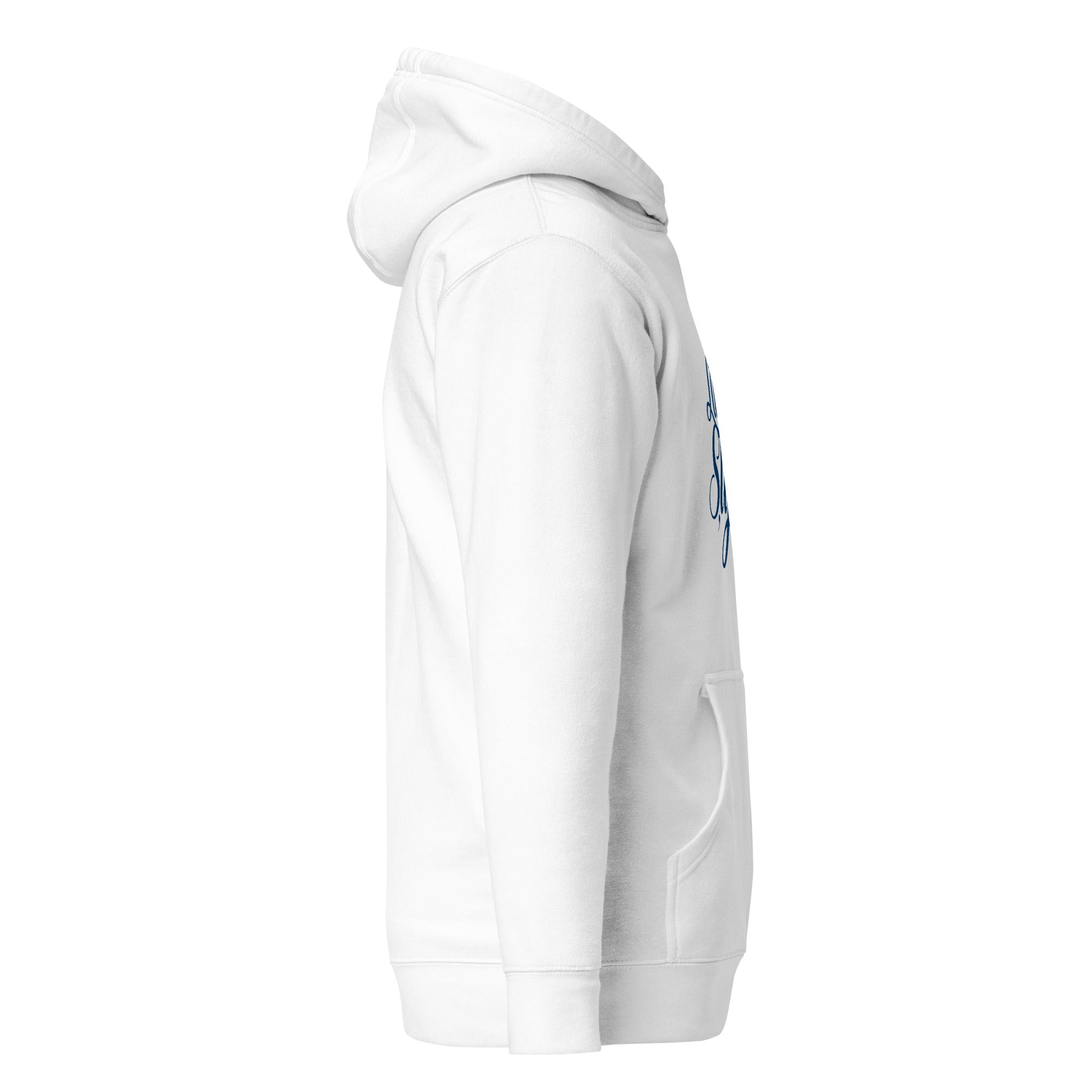 Weißer Lake Style Unisex Hoodie – inspiriert vom Ammersee, Mode mit Kapuze & Kängurutasche für Freizeit & Schule