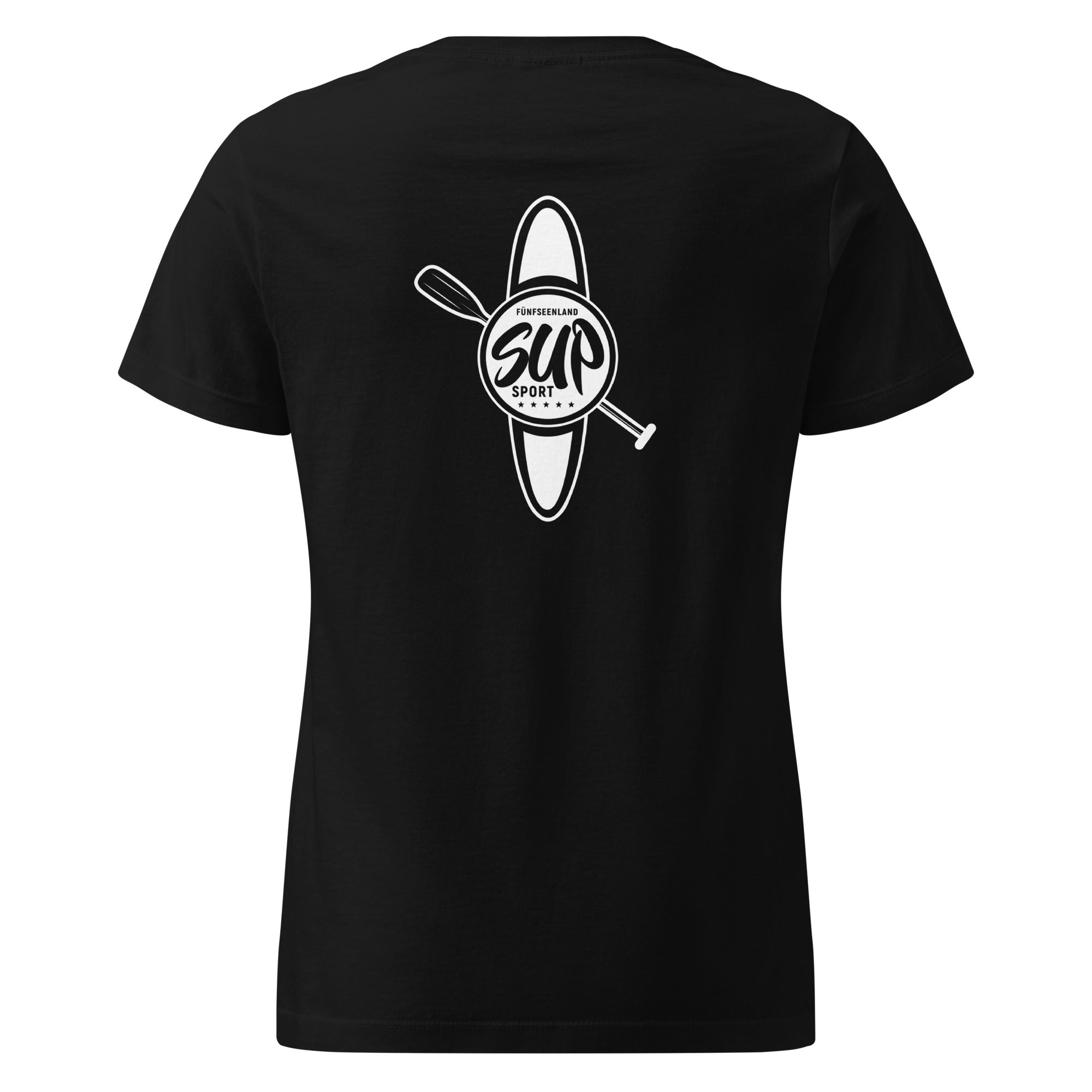 SUP T-Shirt Damen – Stand-Up-Paddling, inspiriert vom SUP Boarding am Ammersee, Starnberger See, Wörthsee, Pilsensee, Weßling