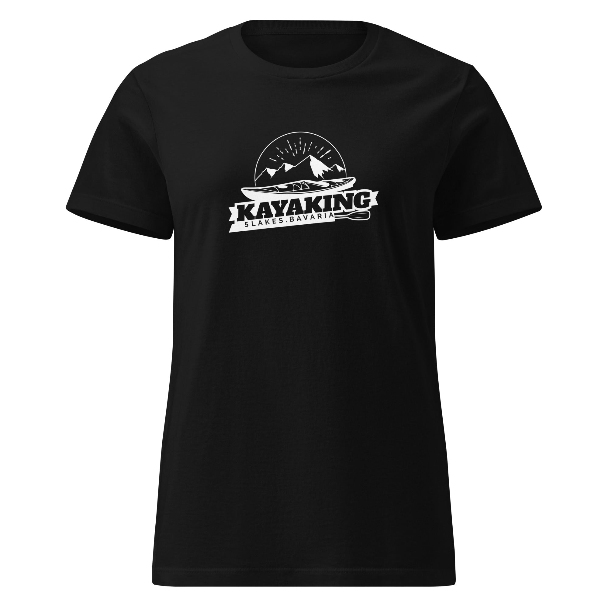 Kayak T-Shirt Damen – Kayaking, inspiriert vom Kayaking & Kayak am Ammersee, Starnberger See, Wörthsee, Pilsensee, Weßling