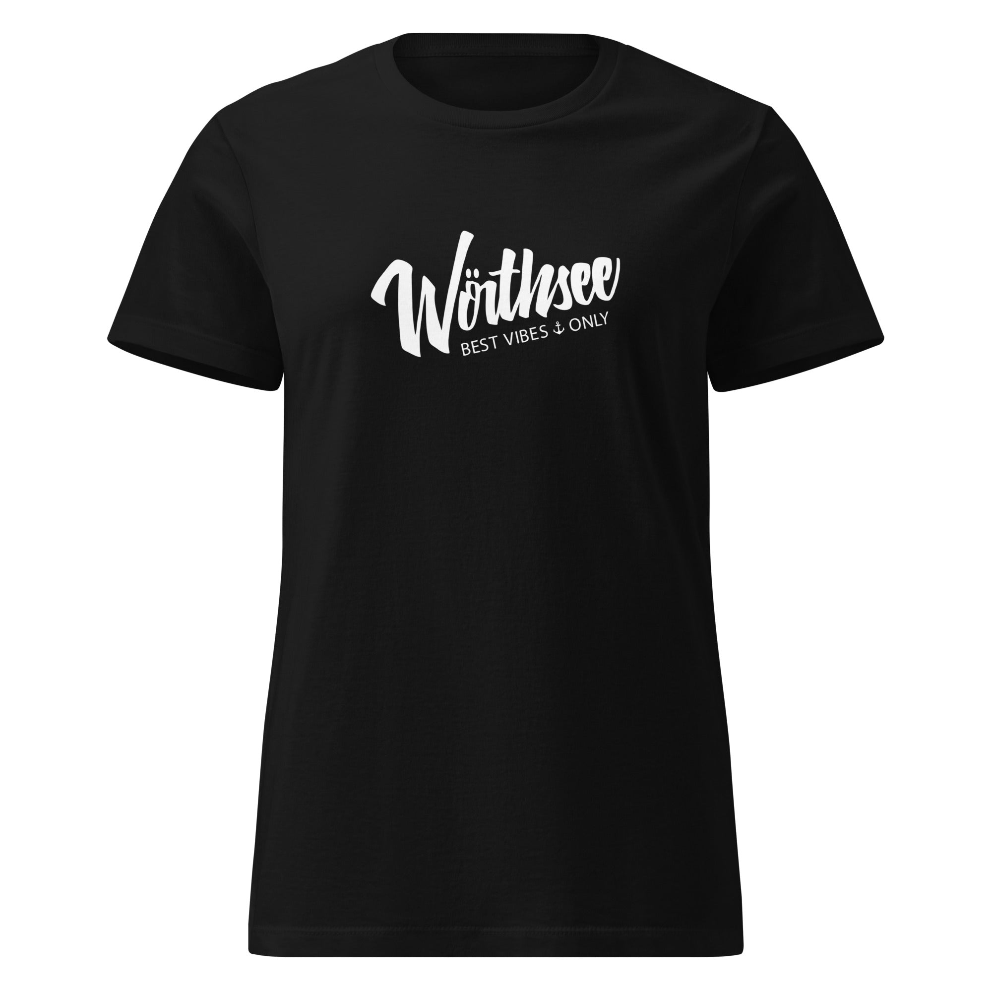 Wörthsee T-Shirt Damen – Best Vibes Only, inspiriert vom Lebensgefühl am Wörthsee im Fünfseenland in Bayern.