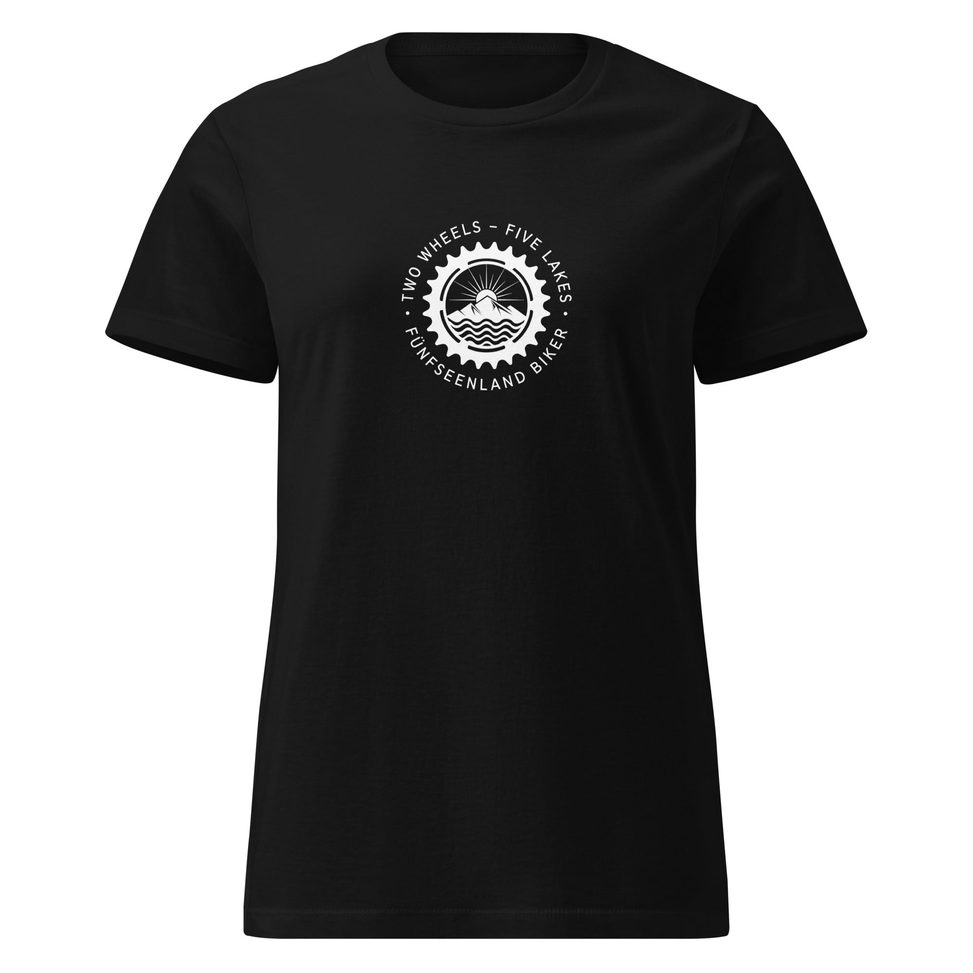 Mountainbike T-Shirt Damen – Bike & E-Bike, inspiriert vom Biken & E-Bike Touren am Ammersee, Starnberger See, Wörthsee & 5SL