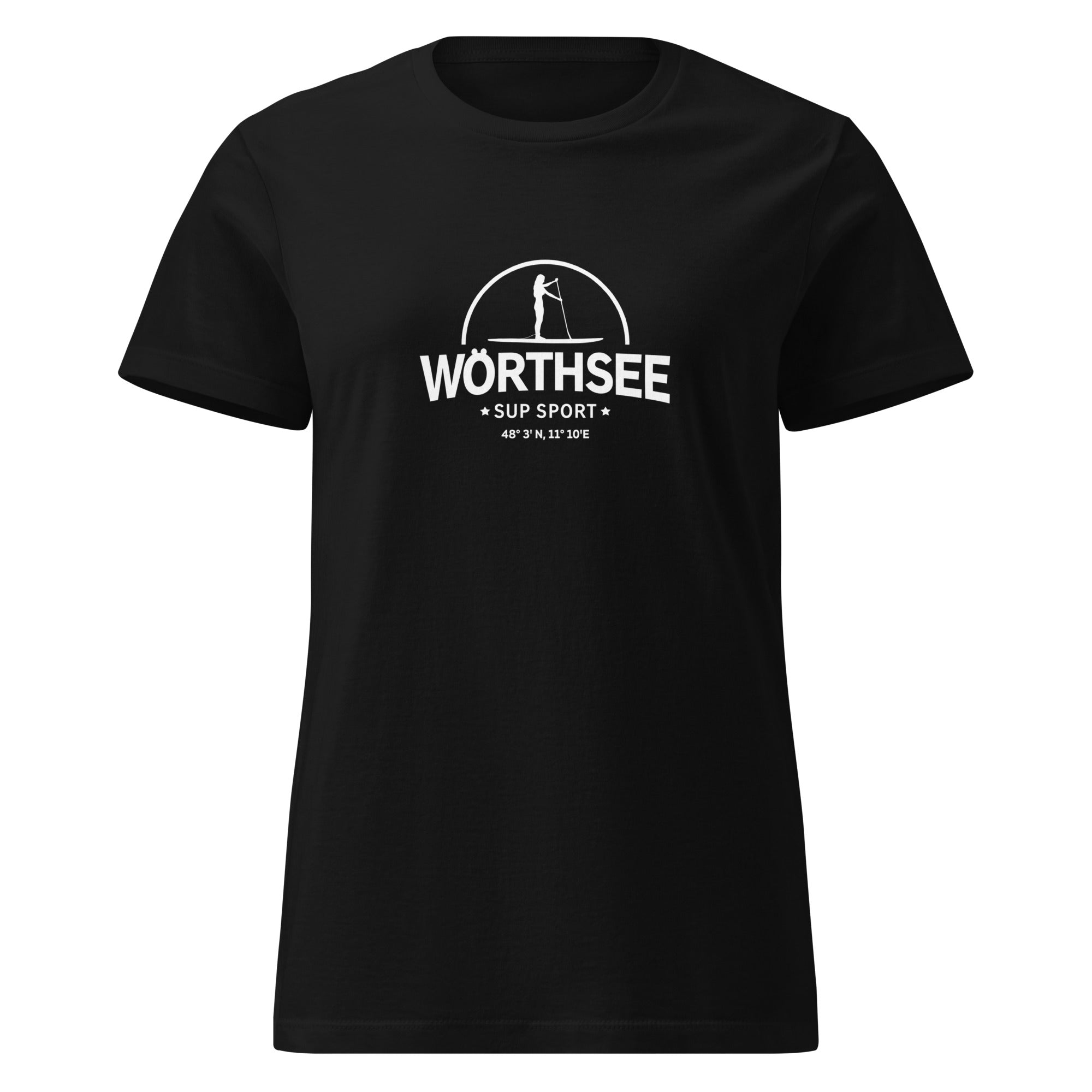 SUP Wörthsee Damen T-Shirt – Stand-Up-Paddling, inspiriert vom SUP am Ammersee, Starnberger See, Wörthsee, Pilsensee, Weßling