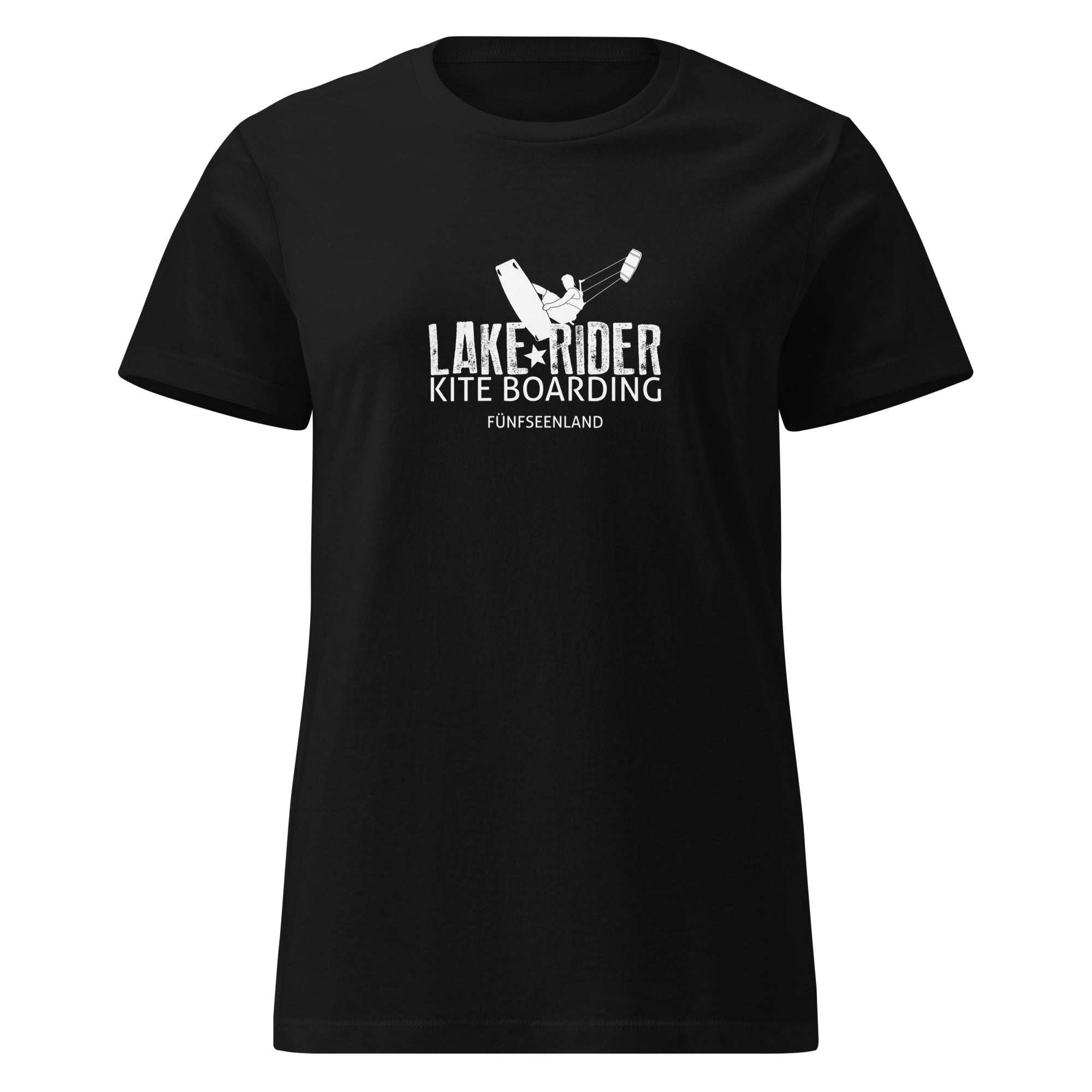 Kitesurfen T-Shirt Damen – Kiteboarden inspiriert vom Kiten am Ammersee, Starnberger See, Wörthsee, Pilsensee im Fünfseenland