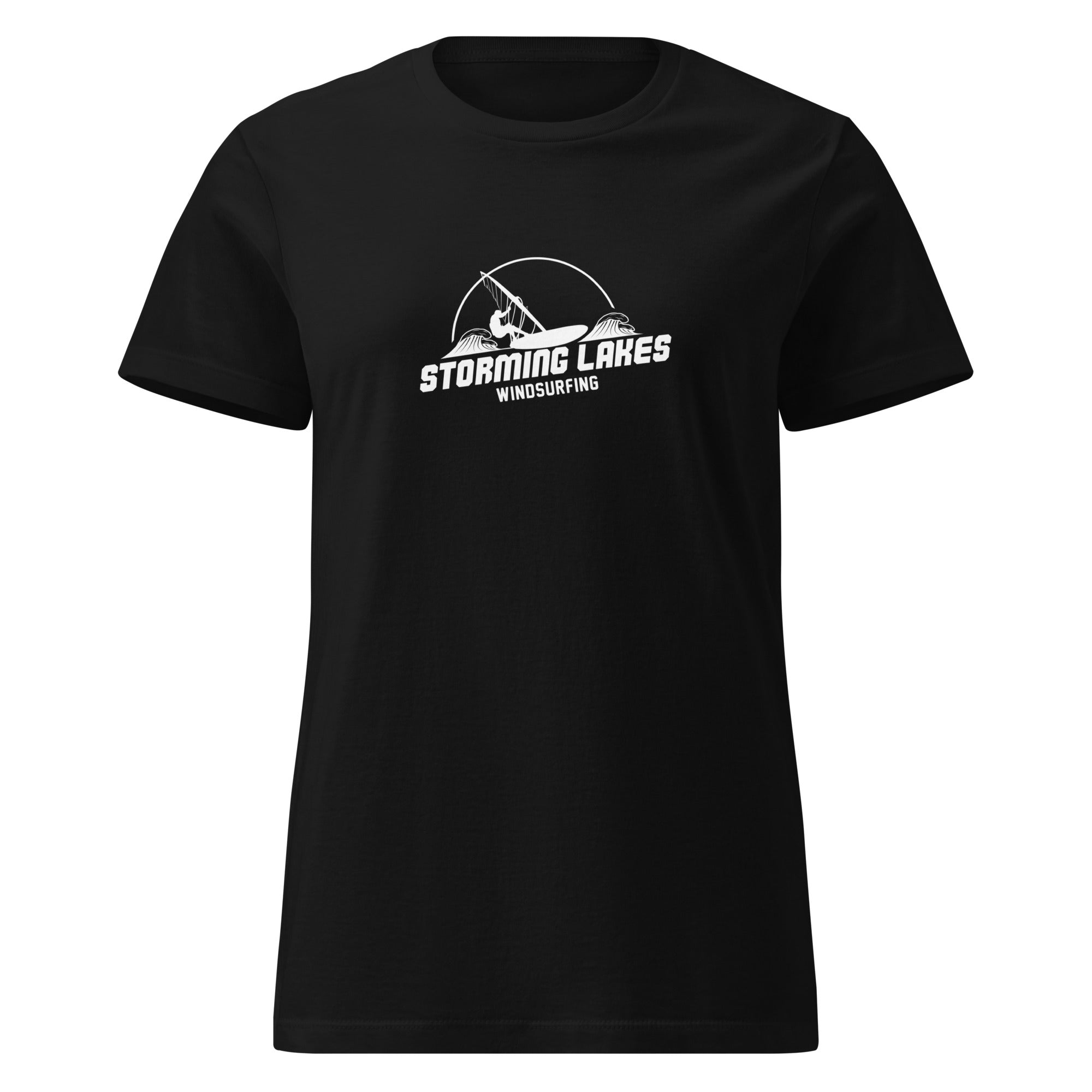 Windsurfen T-Shirt Damen, Windsurfing inspiriert vom Windsurfen am Ammersee, Starnberger See, Wörthsee, Pilsensee