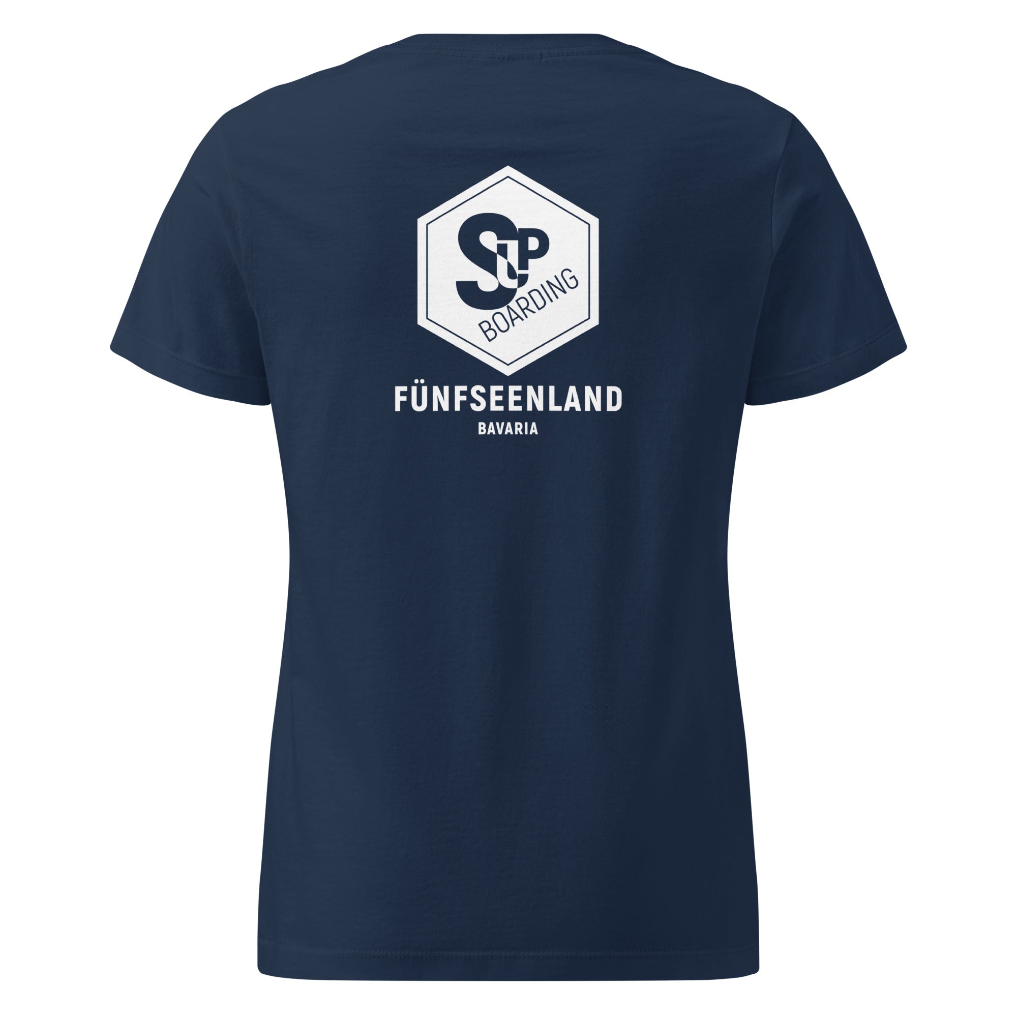 SUP Boarding Damen T-Shirt – SUP Shirt inspiriert vom SUP am Ammersee, Starnberger See, Wörthsee, Pilsensee, Weßlinger See