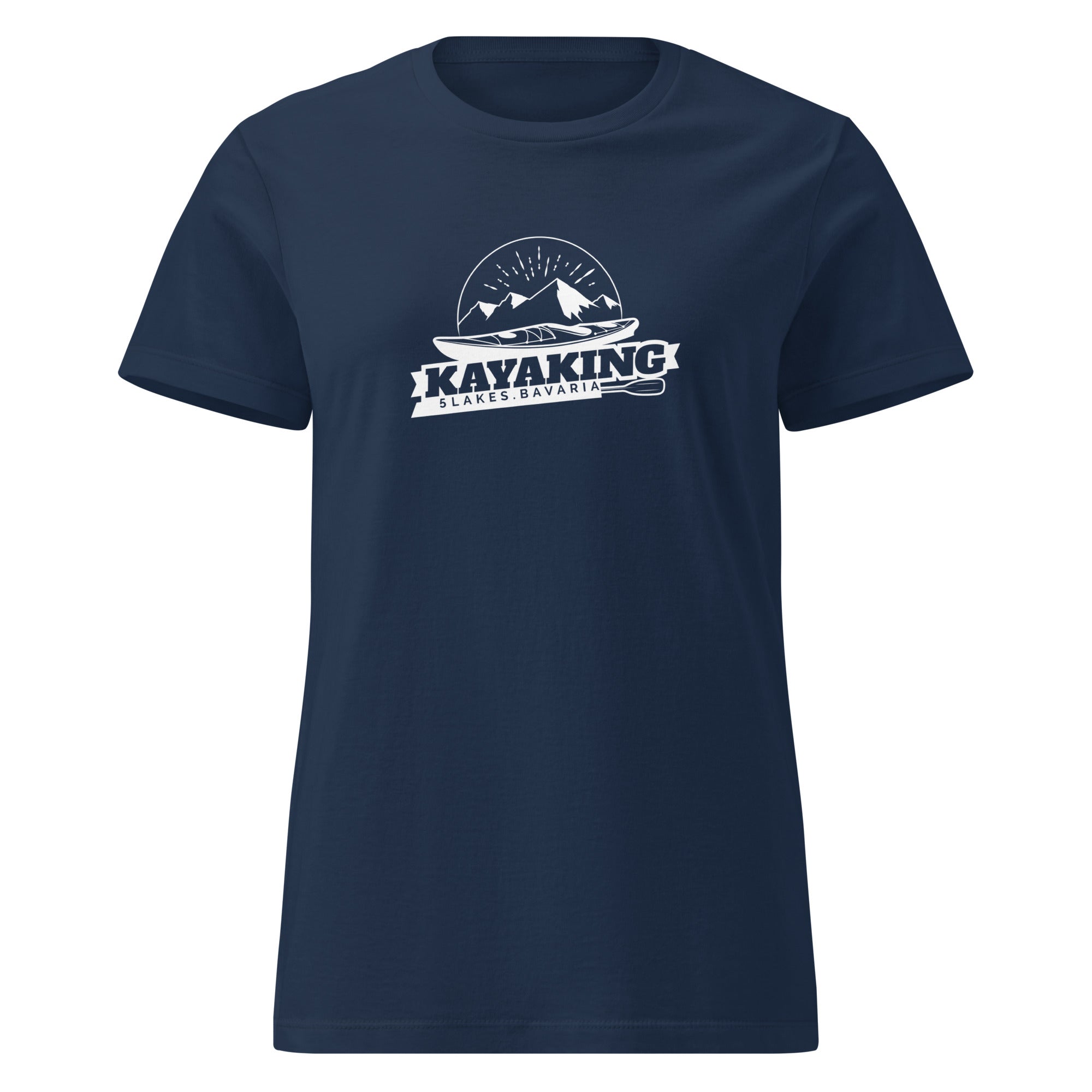 Kayak T-Shirt Damen – Kayaking, inspiriert vom Kayaking & Kayak am Ammersee, Starnberger See, Wörthsee, Pilsensee, Weßling