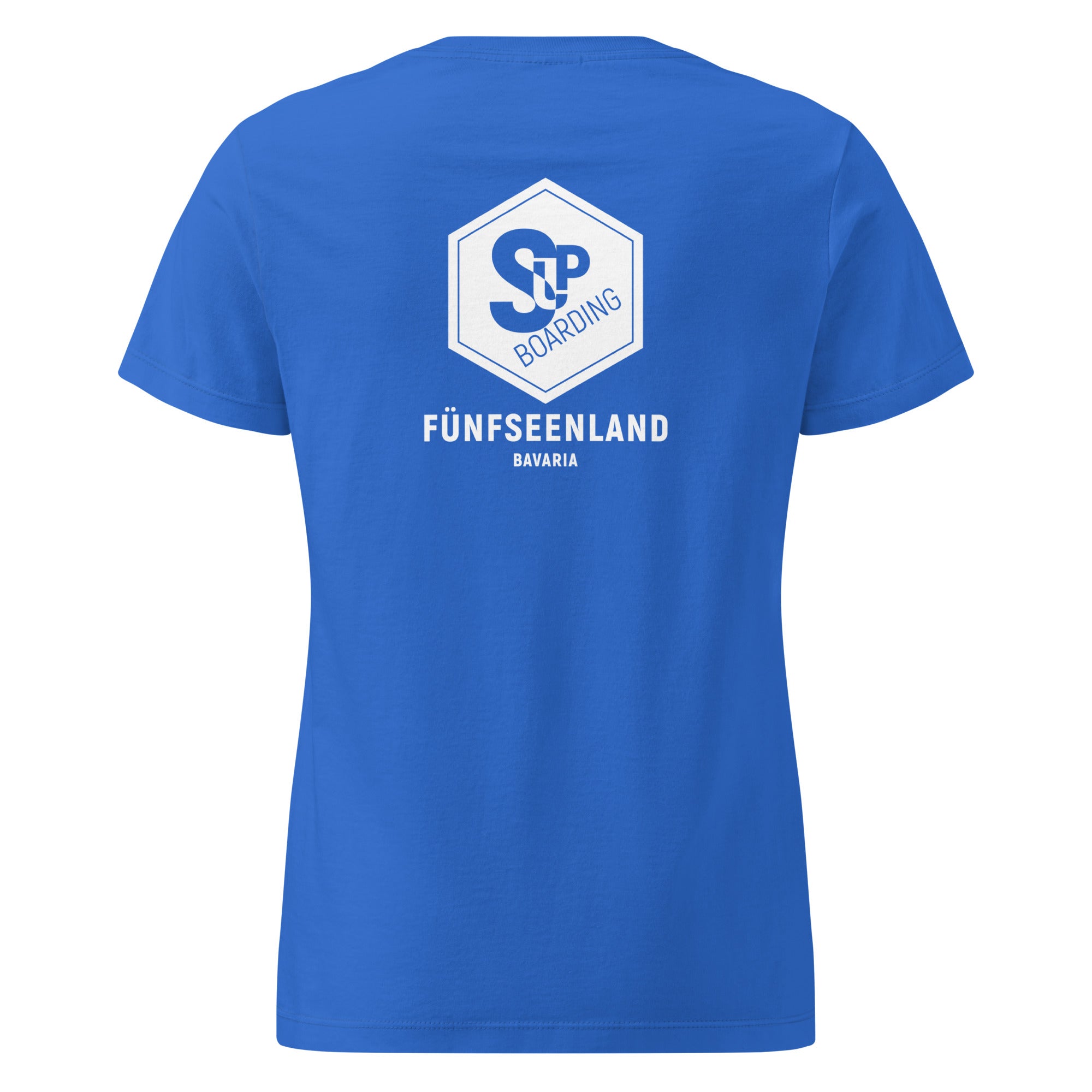 SUP Boarding Damen T-Shirt – SUP Shirt inspiriert vom SUP am Ammersee, Starnberger See, Wörthsee, Pilsensee, Weßlinger See