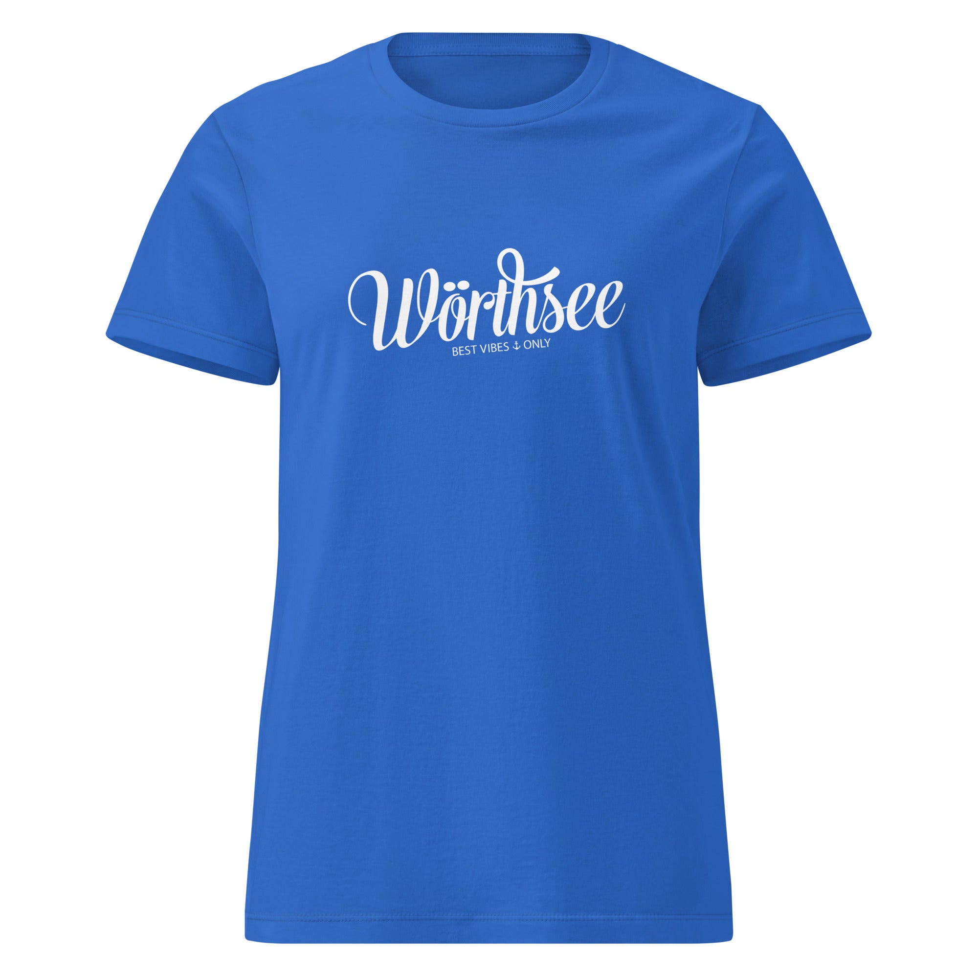Wörthsee Damen T-Shirt Hellblau – Frontansicht inspiriert vom Lifestyle am Wörthsee bei Steinebach