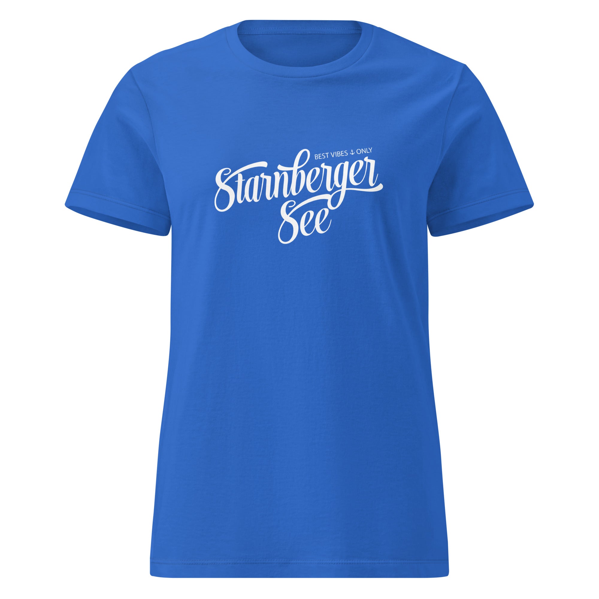 Starnberger See T-Shirt Damen Blau – sommerlicher Look am Ufer, inspiriert vom Lifestyle in Starnberg