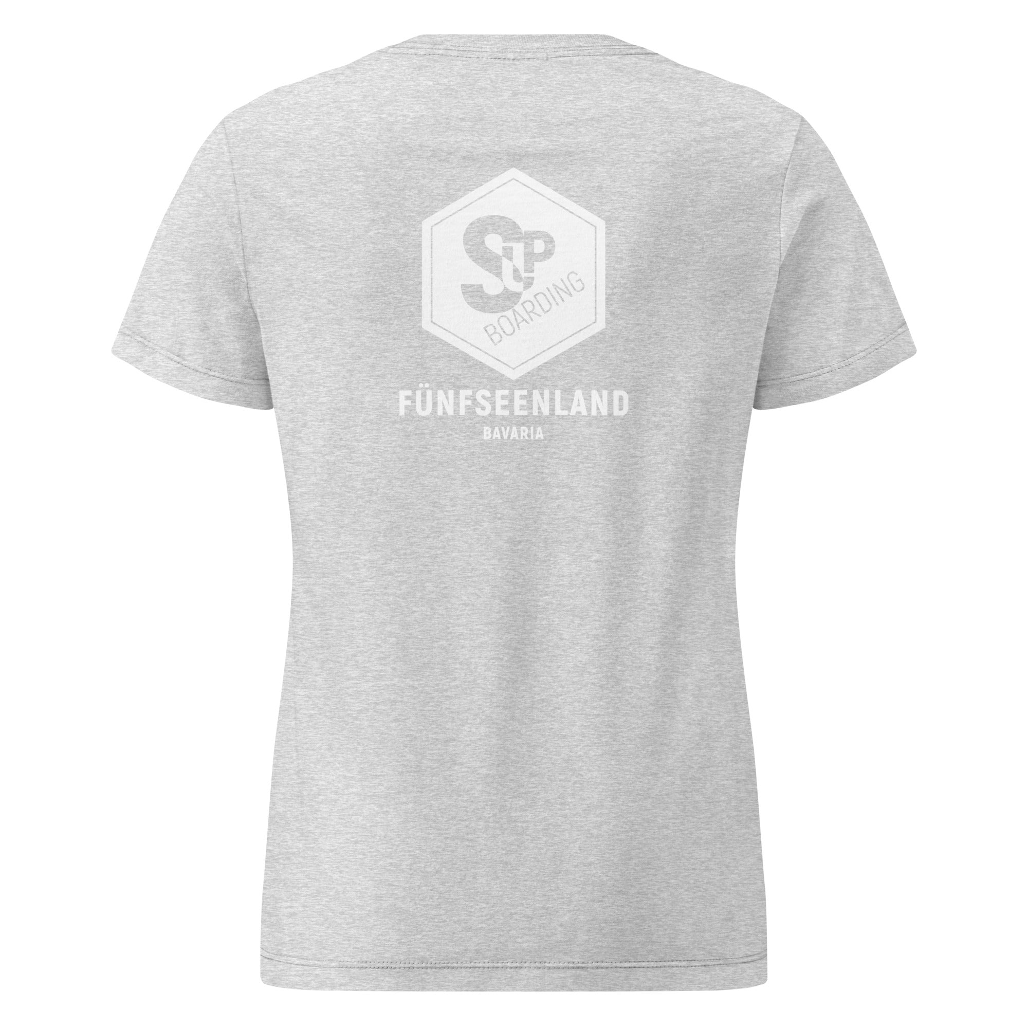 SUP Boarding Damen T-Shirt – SUP Shirt inspiriert vom SUP am Ammersee, Starnberger See, Wörthsee, Pilsensee, Weßlinger See