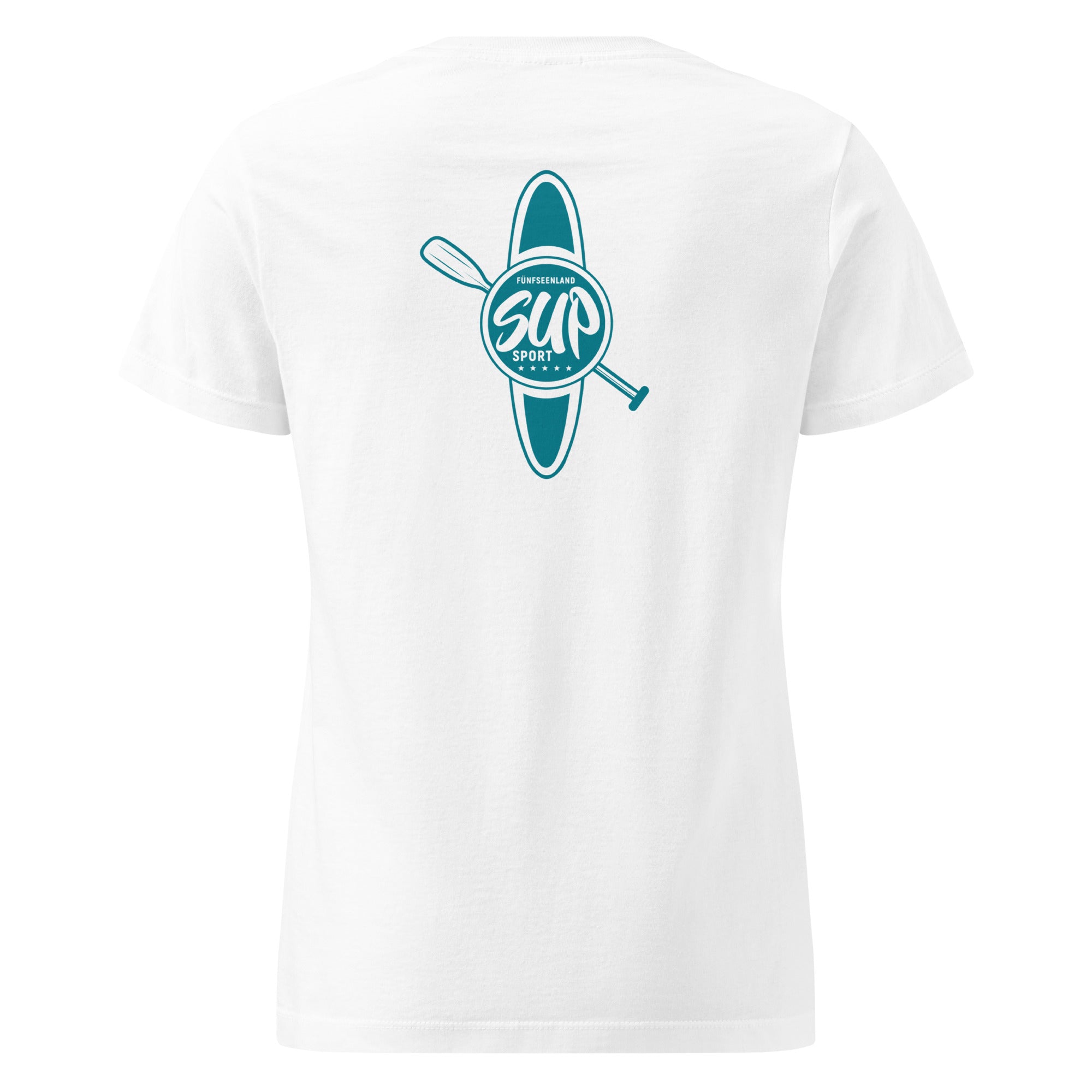 SUP T-Shirt Damen – SUP Sport Shirt inspiriert vom Stand-Up-Paddle am Ammersee, Starnberger See, Wörthsee, Pilsensee, Weßling