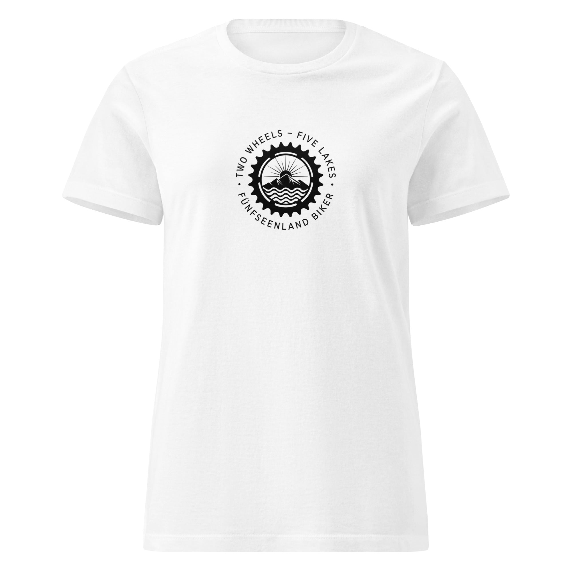 Mountainbike T-Shirt Damen – Bike & E-Bike, inspiriert vom Biken & E-Bike Touren am Ammersee, Starnberger See, Wörthsee & 5SL
