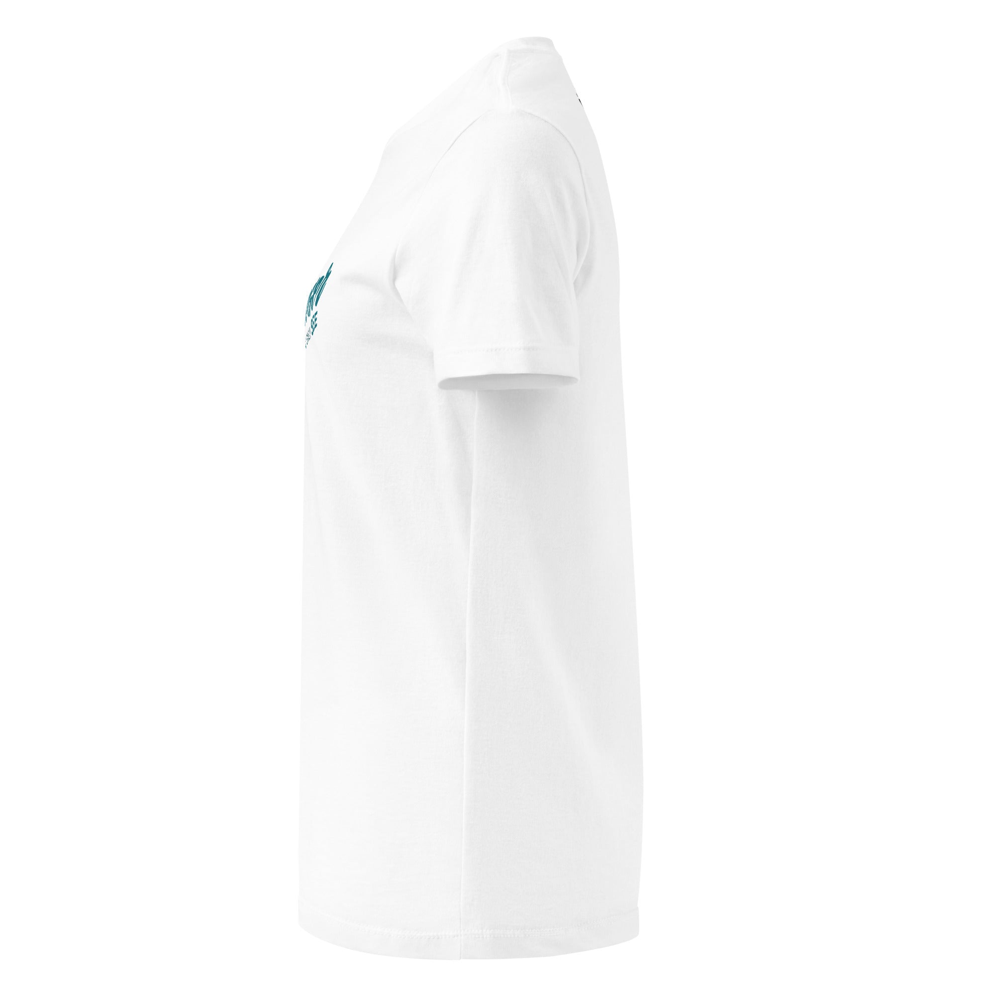 Weßlinger See T-Shirt Damen, weiß, Seitenansicht, Weßling Mode und Weßlinger See Shirt vom Wesslinger See im Fünfseenland