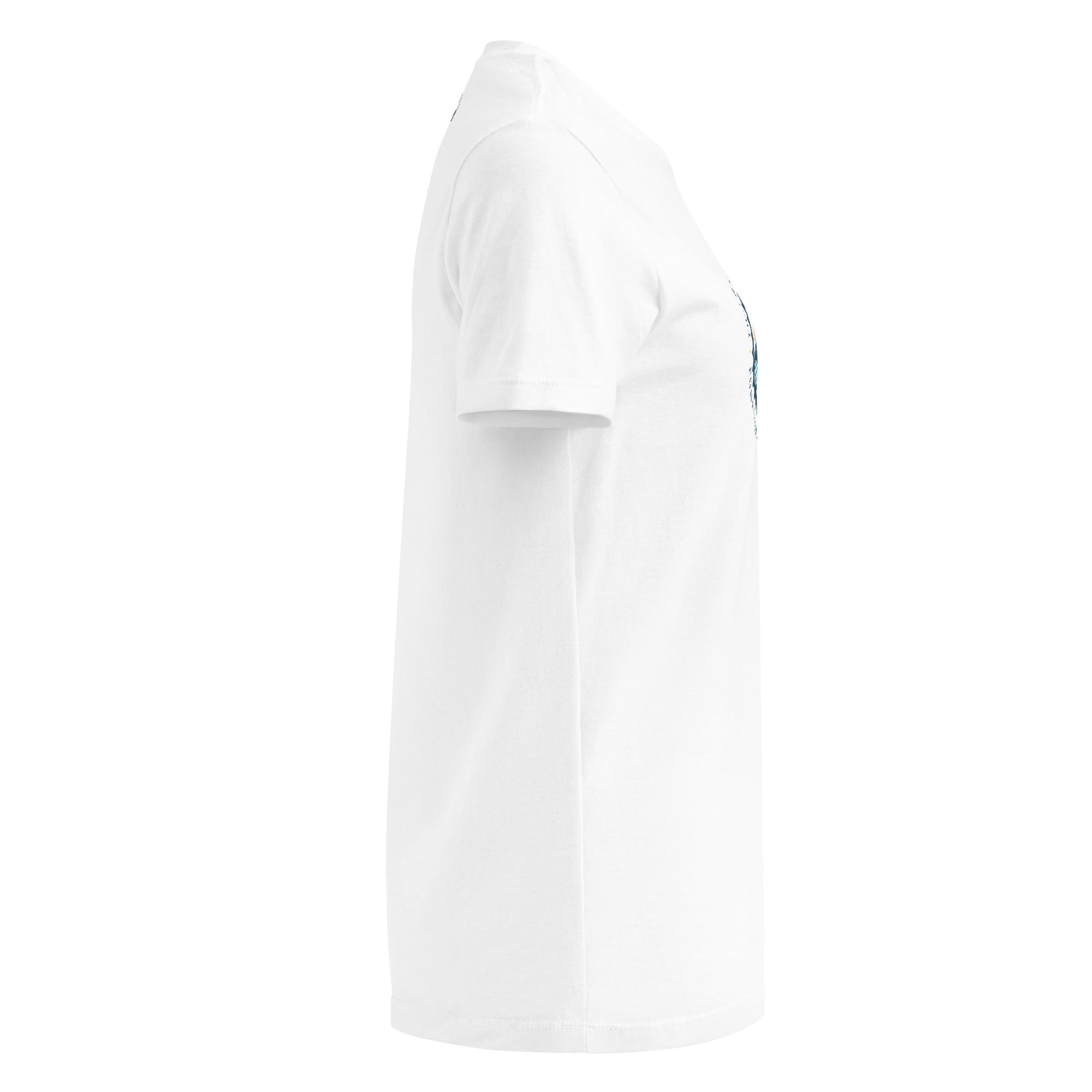 Mountainbike T-Shirt Damen Weiß – Seitenansicht, lässiges Shirt inspiriert vom Pilsensee & Lifestyle München