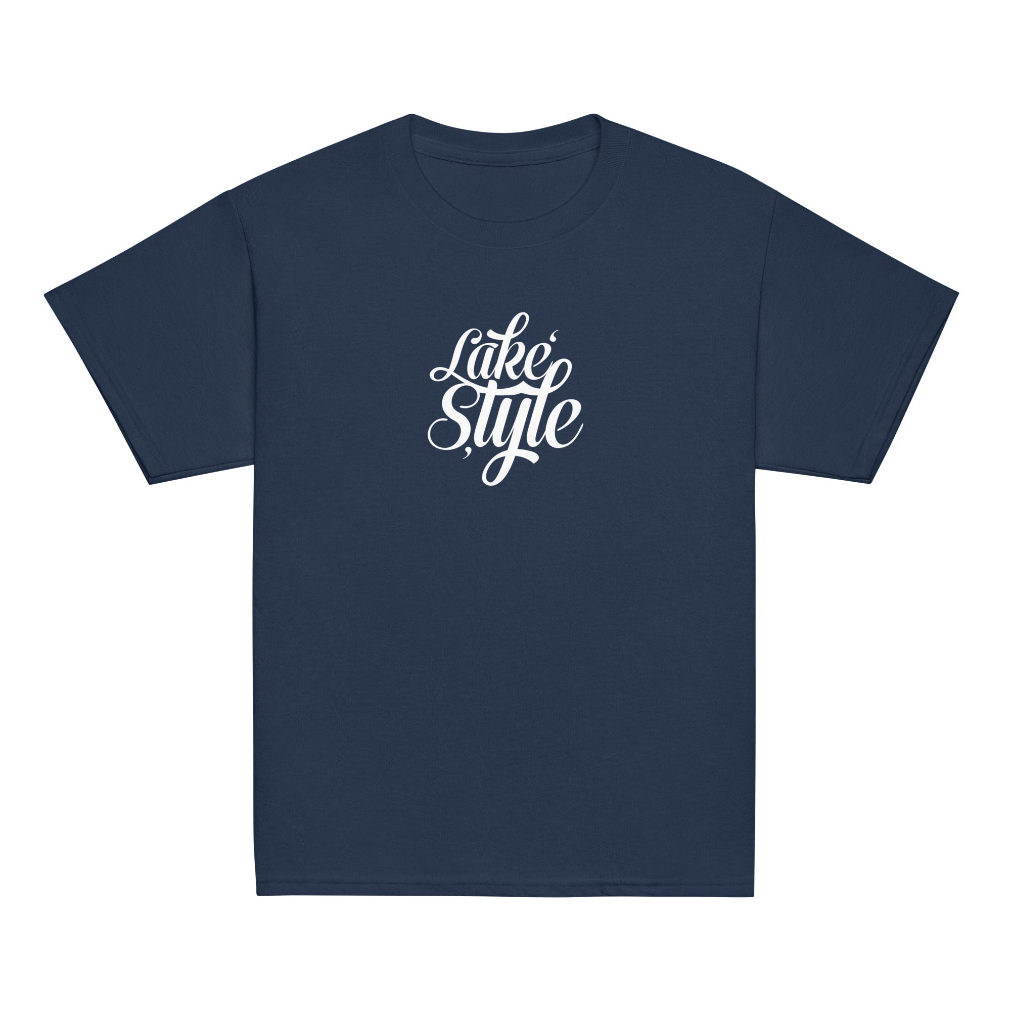Lake Style Teens T-Shirt Navy – inspiriert von Ammersee & Fünfseenland, klassischer Jugend Streetwear Look & See Shirt