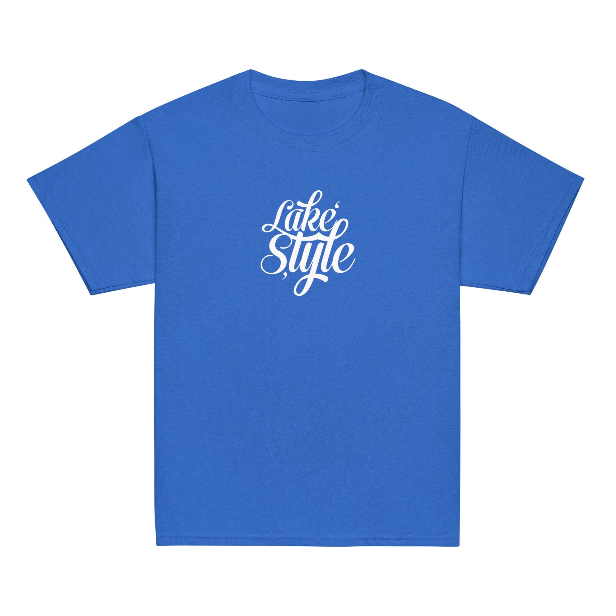 Lake Style Teens T-Shirt Blau – inspiriert vom Ammersee im Fünfseenland, Streetwear & blaues See Shirt für Jugendliche