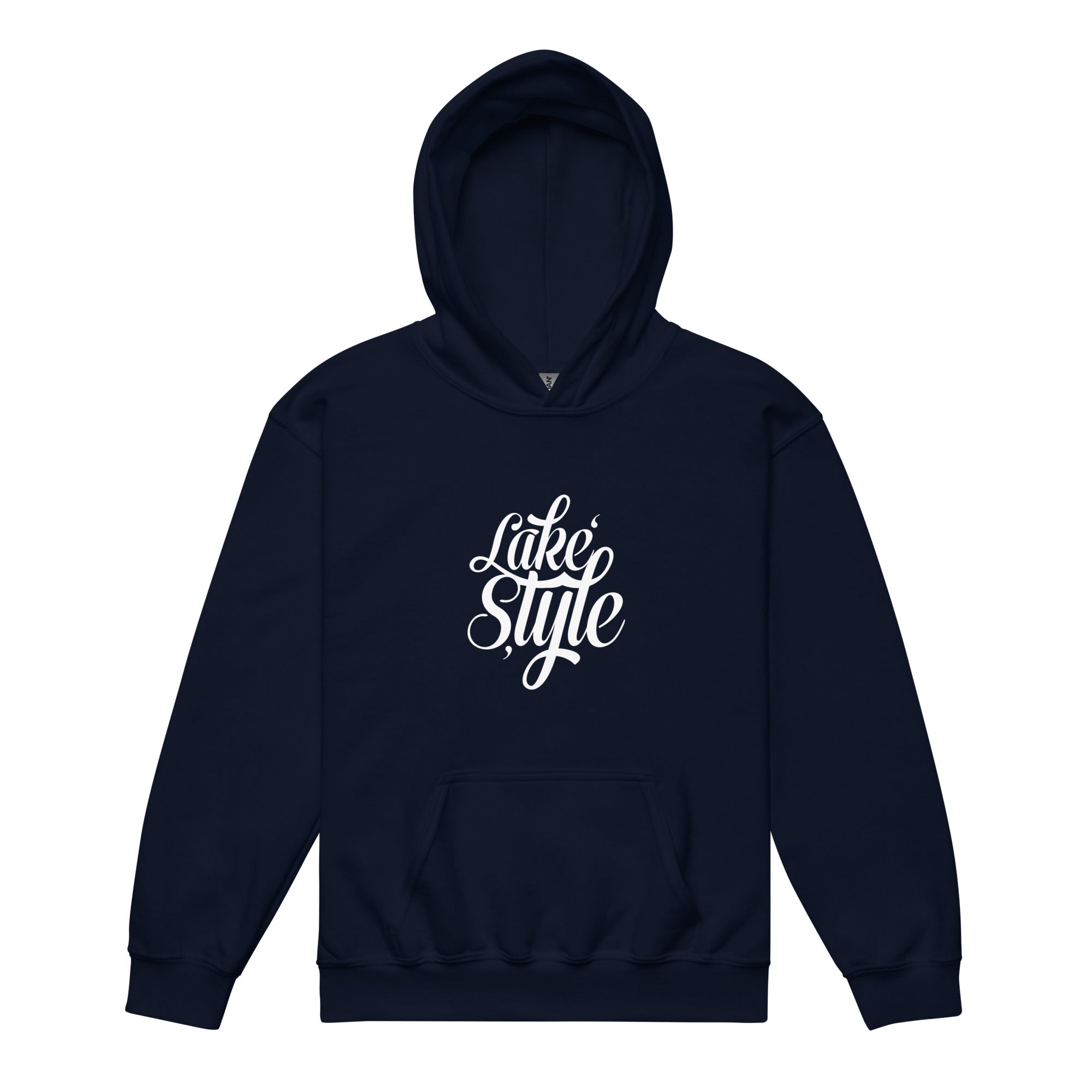 Lake Style Hoodie Teens Fünfseenland in Navy Blau – gemütlicher blauer See Hoodie für Jugendliche am Ammersee in Bayern