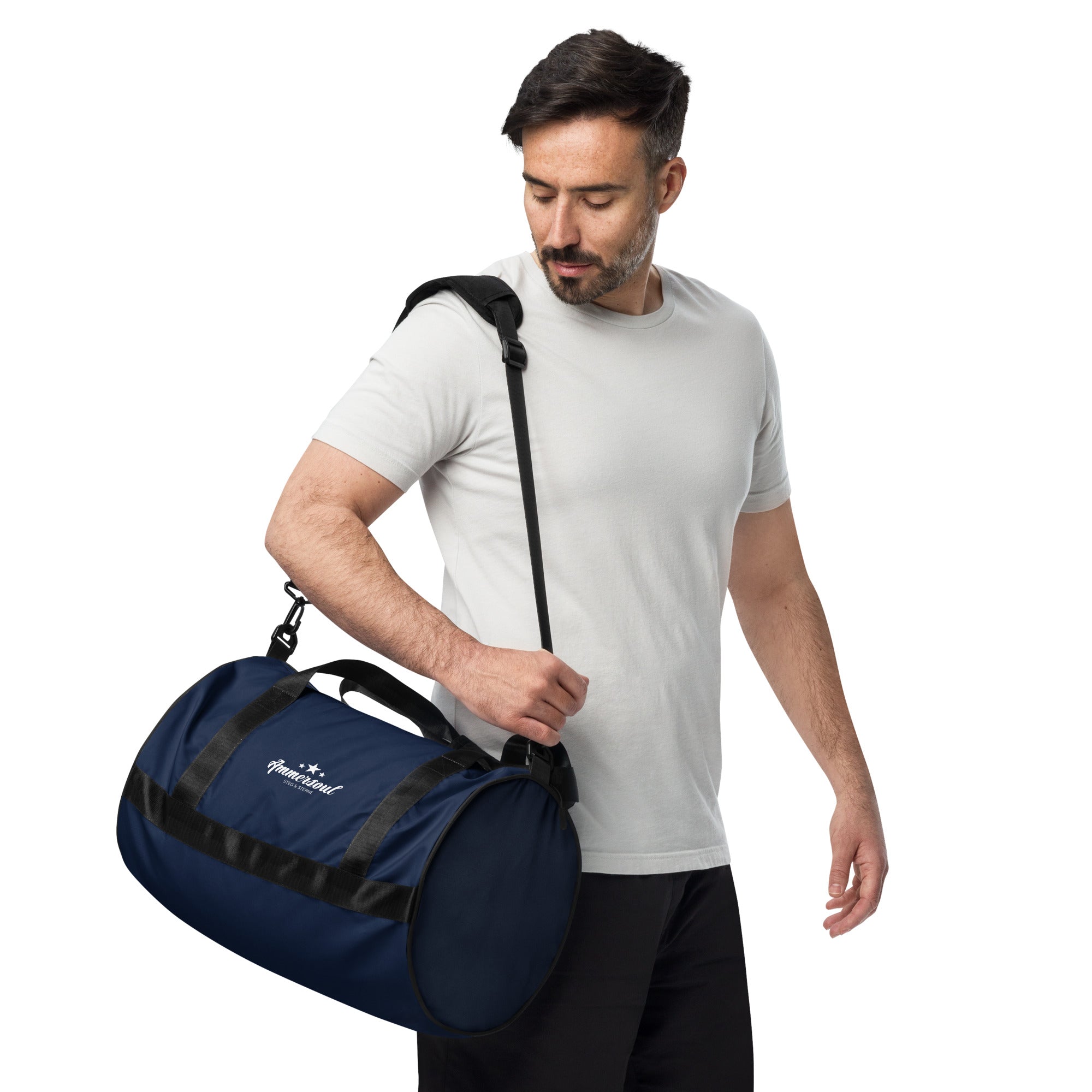 Ammersoul Sporttasche Navy – nachhaltige Duffel Bag inspiriert von München & Augsburg in Bayern