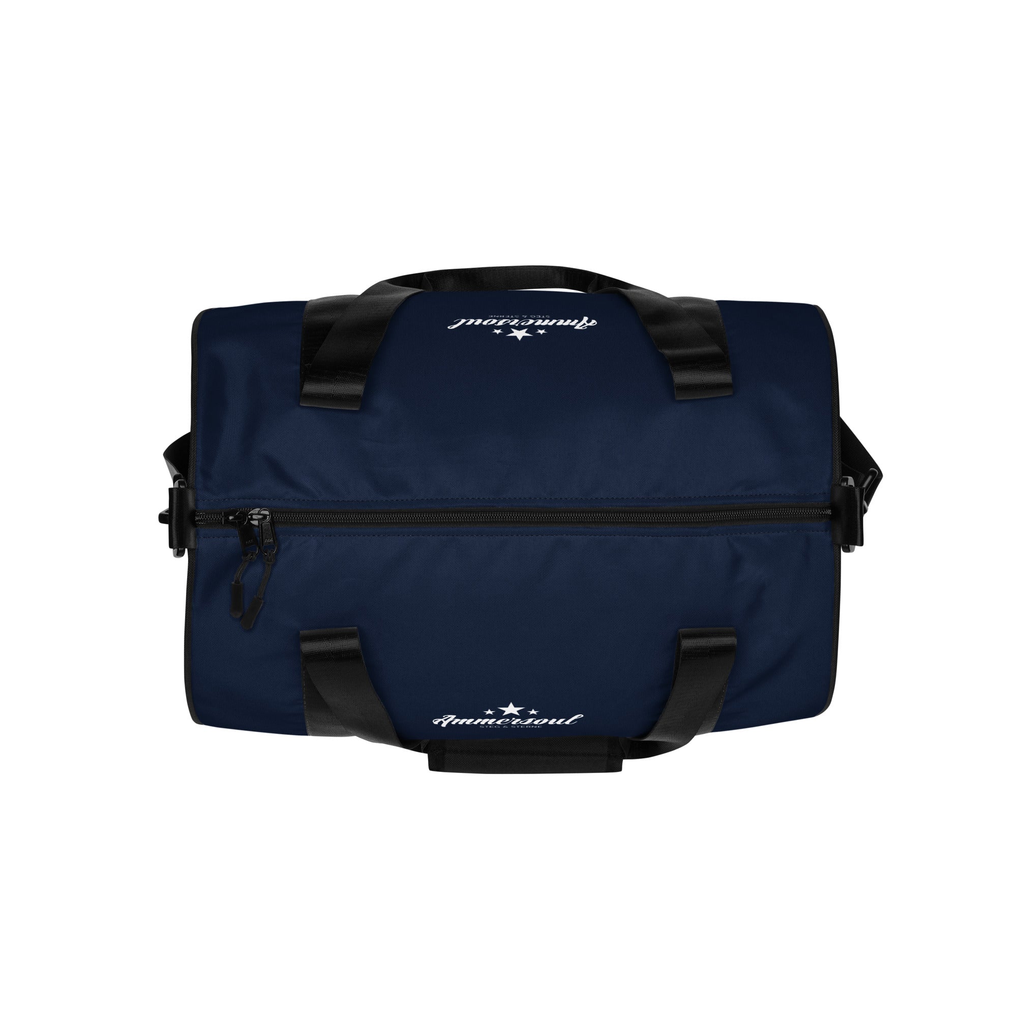 Ammersoul Sporttasche Navy – wasserfeste Tasche inspiriert von Steinebach & Breitbrunn am Ammersee