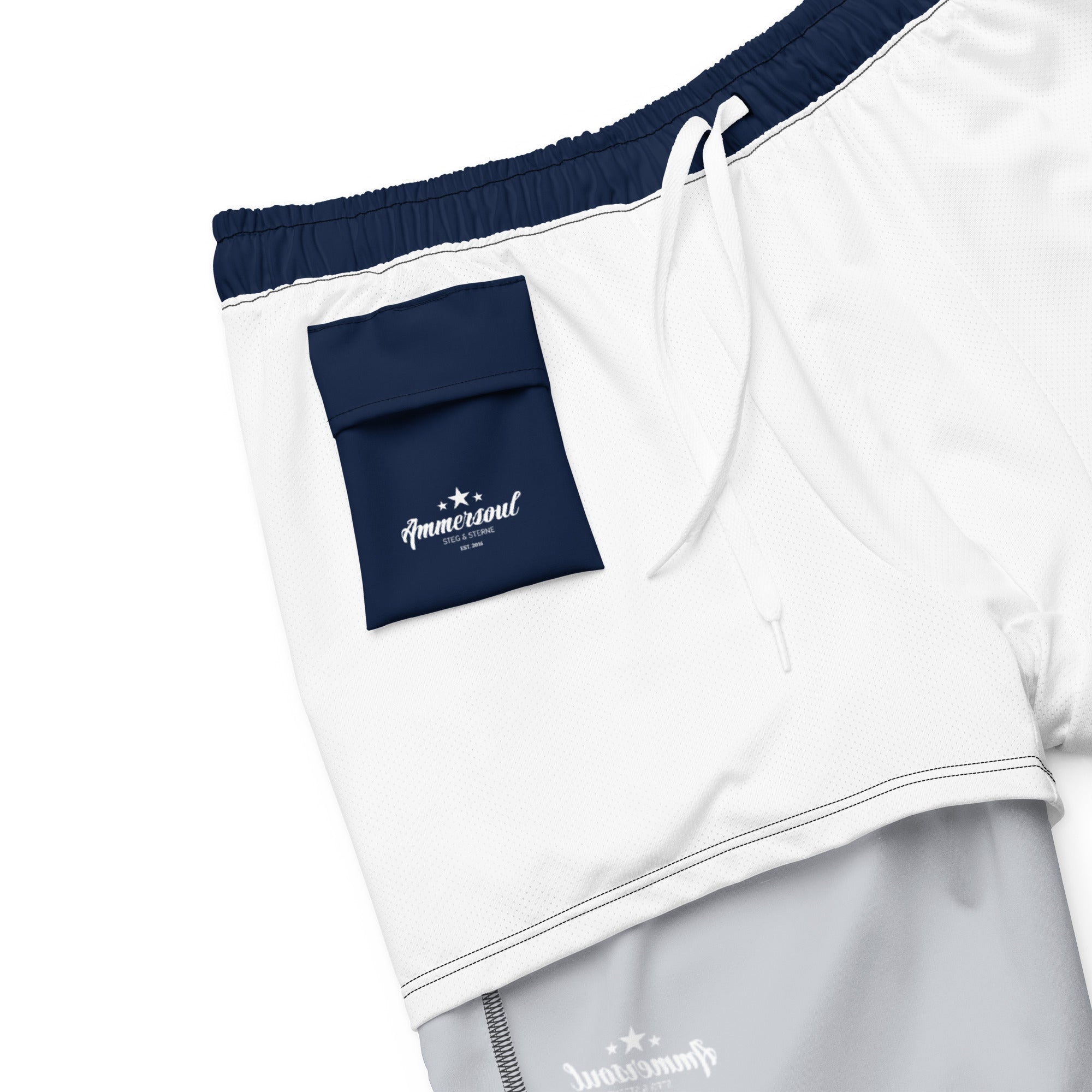Ammersoul Badeshort | Navy | Herren Badeshort, Herrn Short Blau, blaue Herren Badeshort, dunkelblaue Badeshorts für Männer