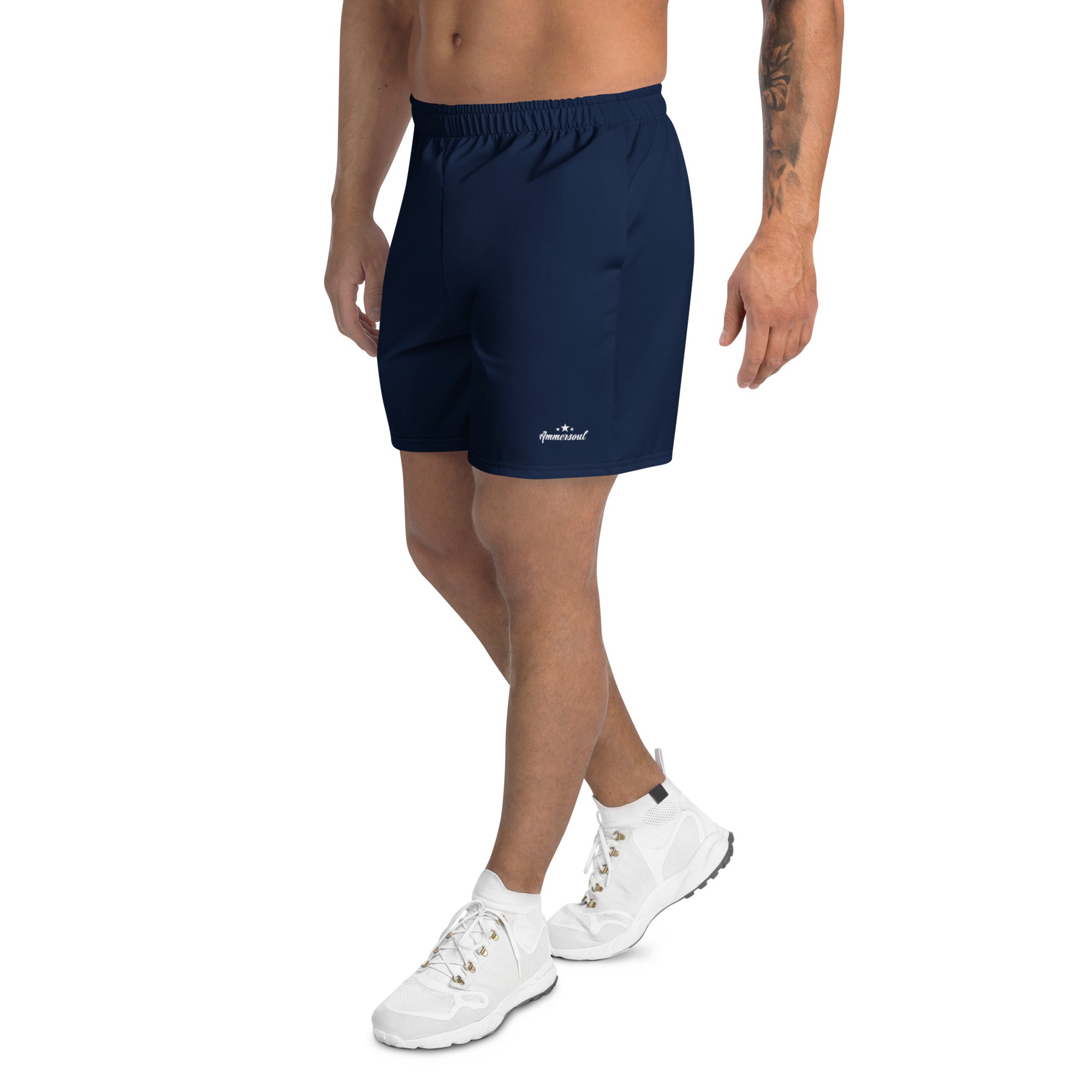 Ammersoul Sportshorts am Model – Navy Shorts für Sport, Freizeit & Outdoor