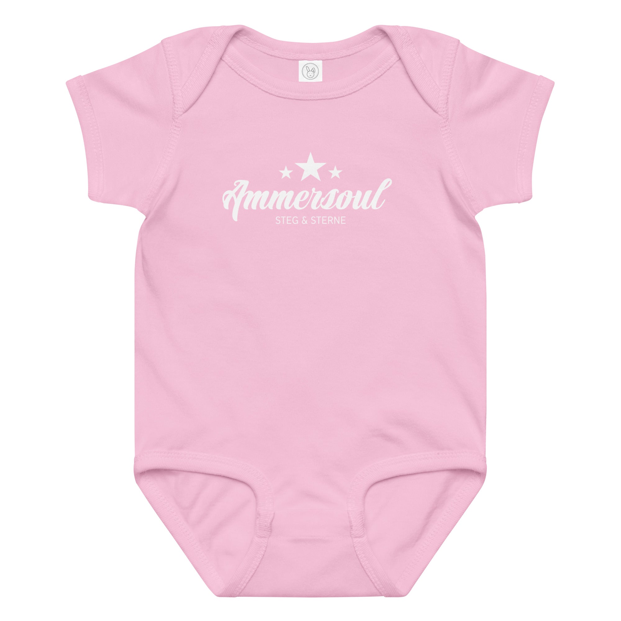 Ammersoul Baby Body Pink für Mädchen  – nachhaltige Babykleidung für Mädchen, sanft zur Haut, inspiriert vom Ammersee