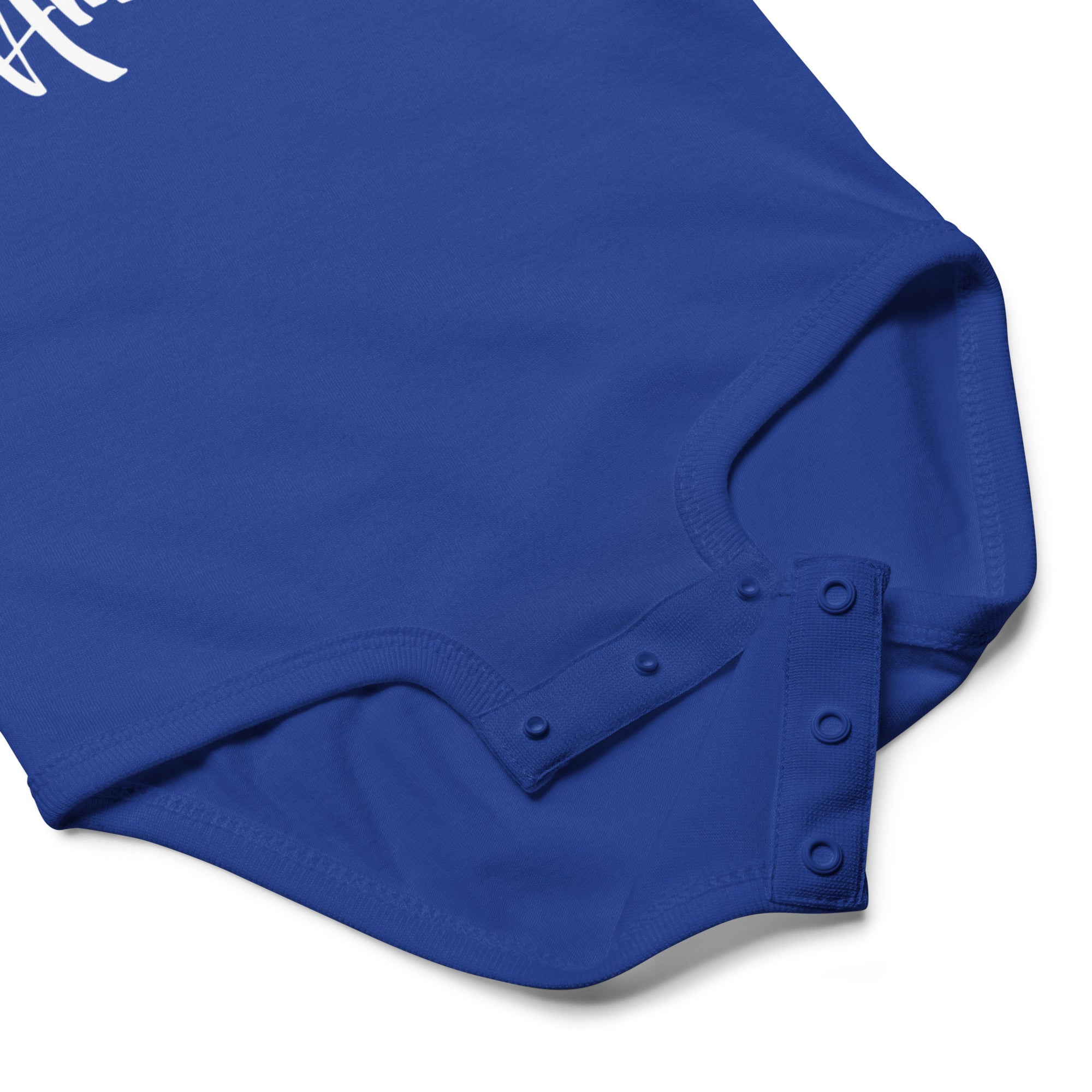 Ammersee Baby Body Unisex – Krabbe, Blau Stoffdetail – weicher Baumwollstoff für Babybekleidung inspiriert von Fünfseenland