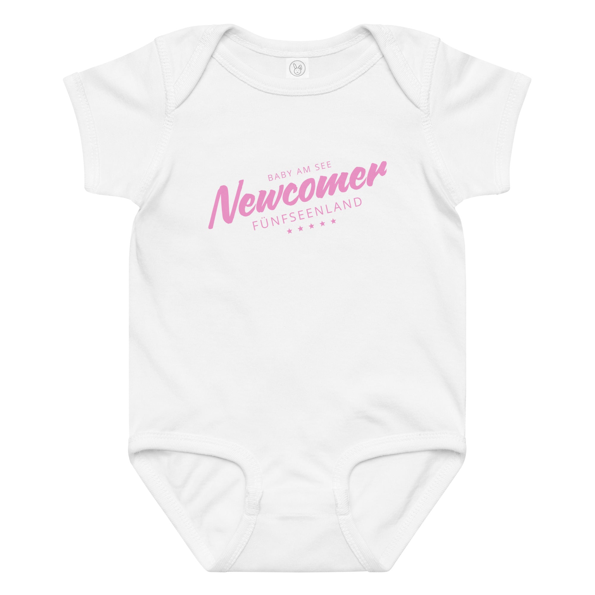 Fünfseenland Baby Body – Newcomer, Babymode inspiriert von Babys am Ammersee, Starnberg, Wörthsee, Pilsensee, Weßling