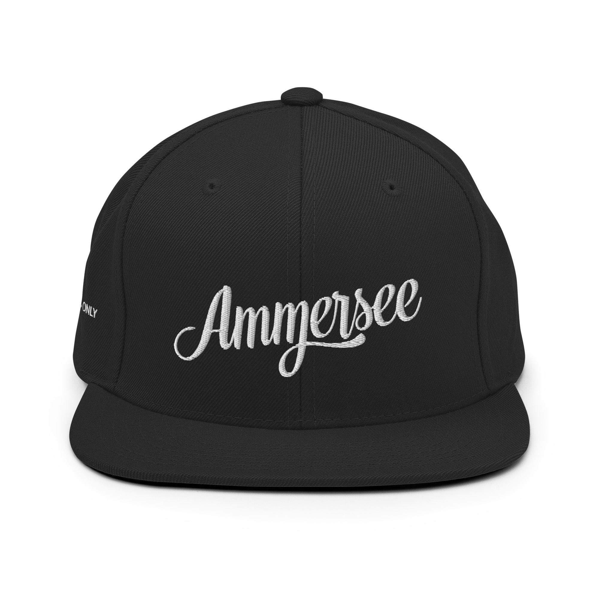 Ammersee Cap – Best Vibes Only, schwarz, schwarzes Ammersee Cap, Ammersee Capi, Ammersee Caps, Seeshirt Starnberg