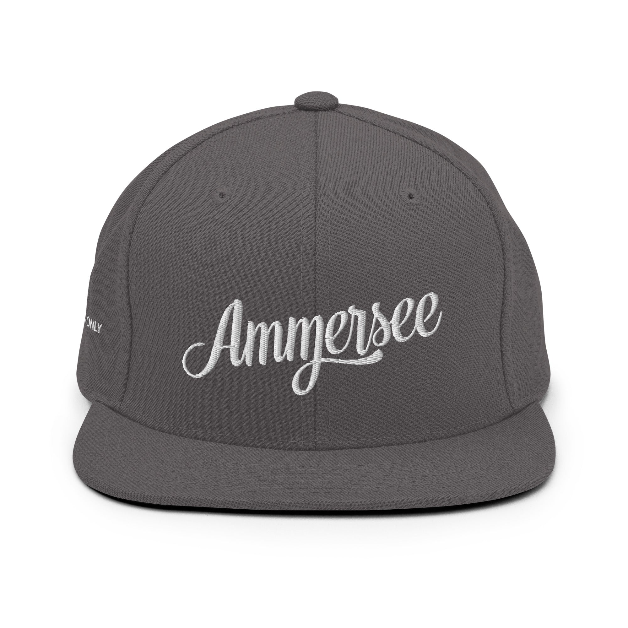 Ammersee Cap – Best Vibes Only, dunkelgrau, dunkelgraues Ammersee Cap, Ammersee Cap für Männer & Frauen aus Bayern