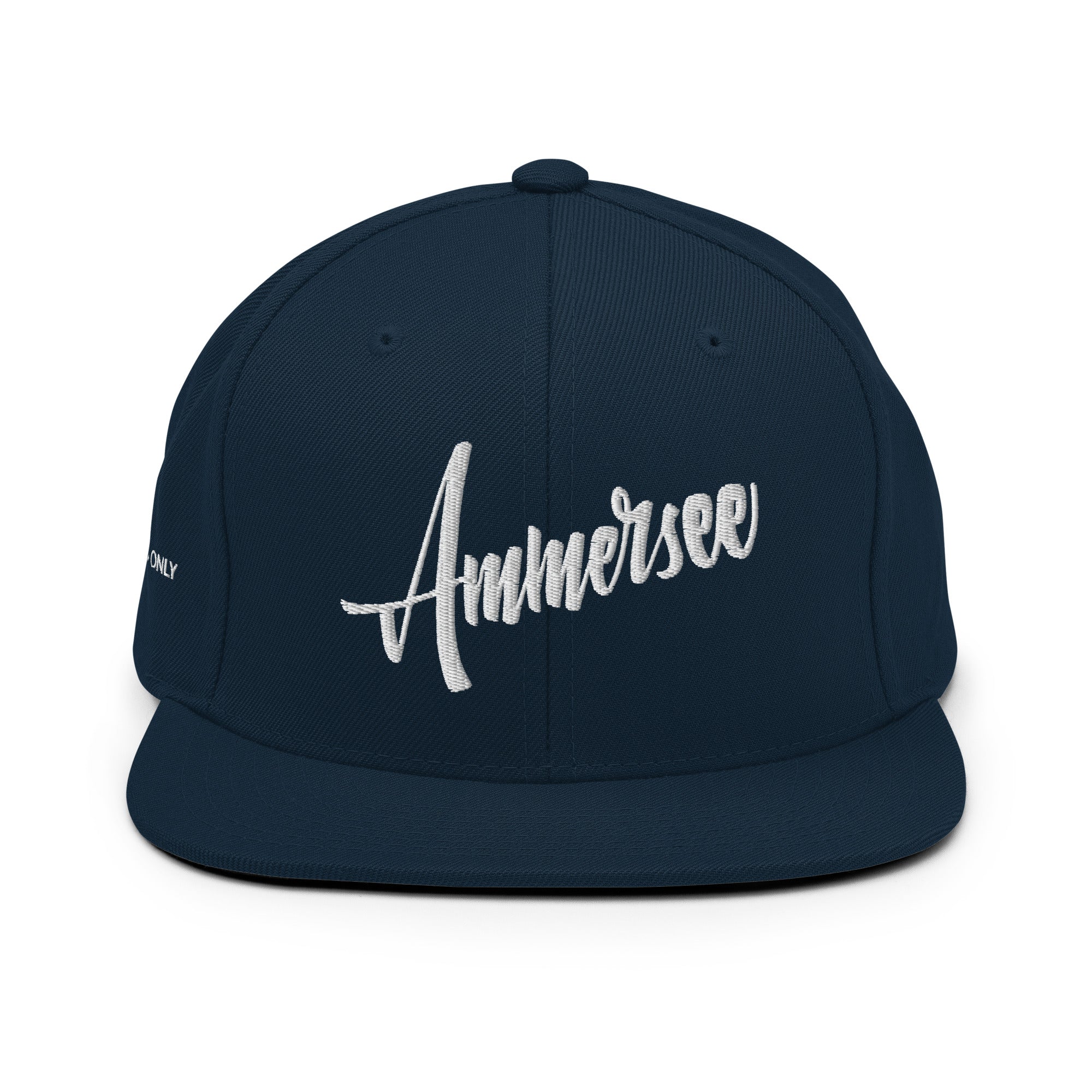 Ammersee Cap – Caps & Mützen, Navy – nachhaltige Mode inspiriert von Augsburg, Steinebach & Utting am Ammersee Bavaria