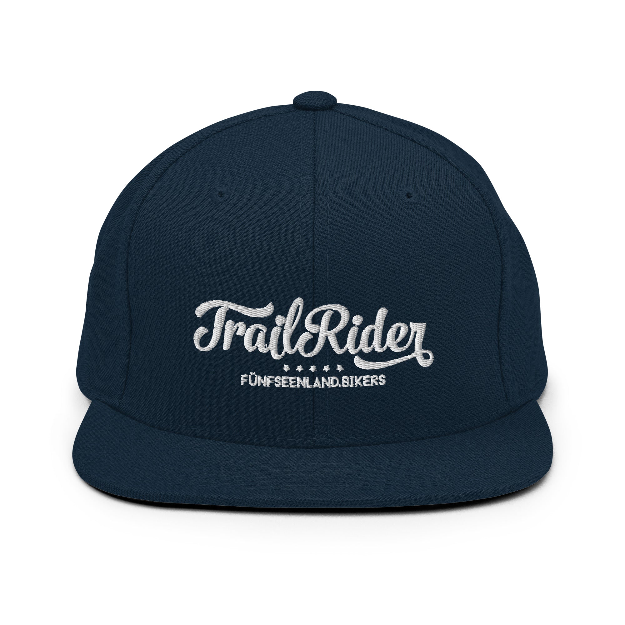 Mountainbike Cap Snapback, inspiriert vom Biken & E-Biken am Ammersee, Starnberger See & Fünfseenland. Stylisch & sportlich.