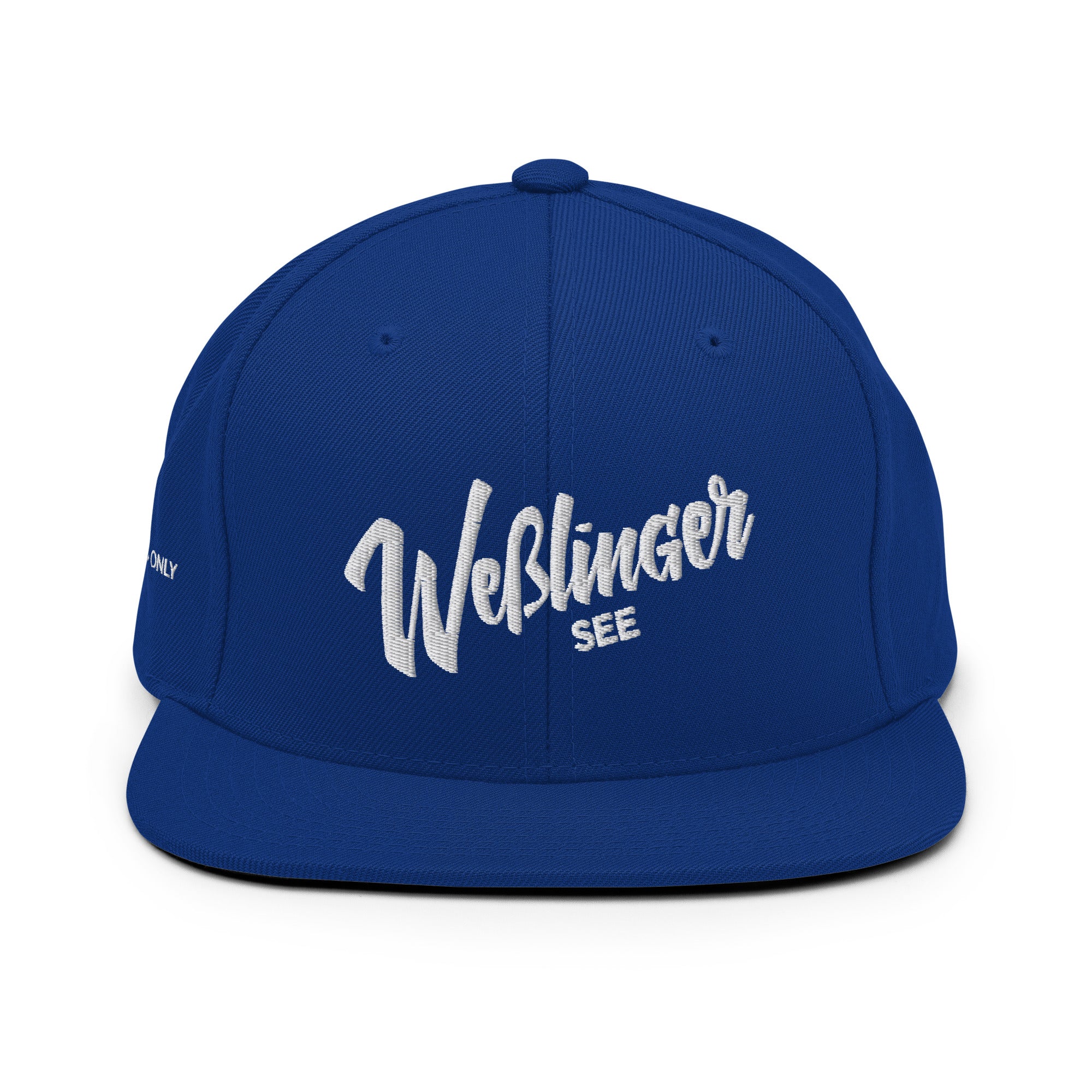 Wesslinger See Cap – Snapback Cap, inspiriert von Weßling & Weßlinger See im Fünfseenland in Bayern.