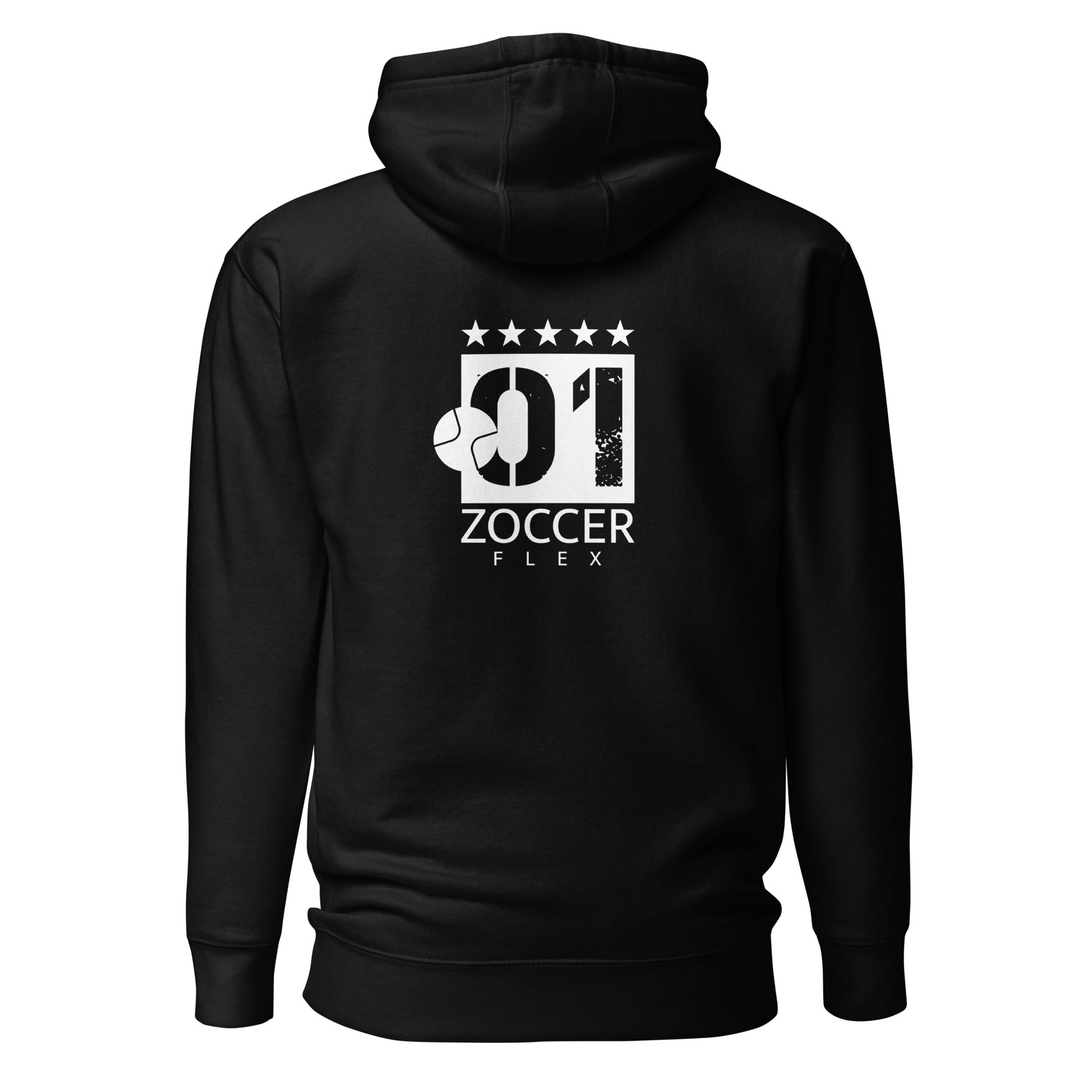 Fußball Hoodie Unisex Zoccer Flex, sportliche Sportswear für Kicker & Fußballer. Weich, warm & perfekt für Training & Stadion