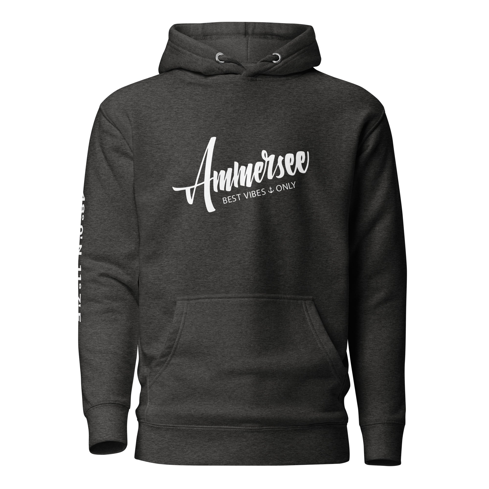 Ammersee Hoodie Unisex – Ammersee Kapuzenpullover – inspiriert vom Lebensgefühl am Ammersee im Fünfseenland.