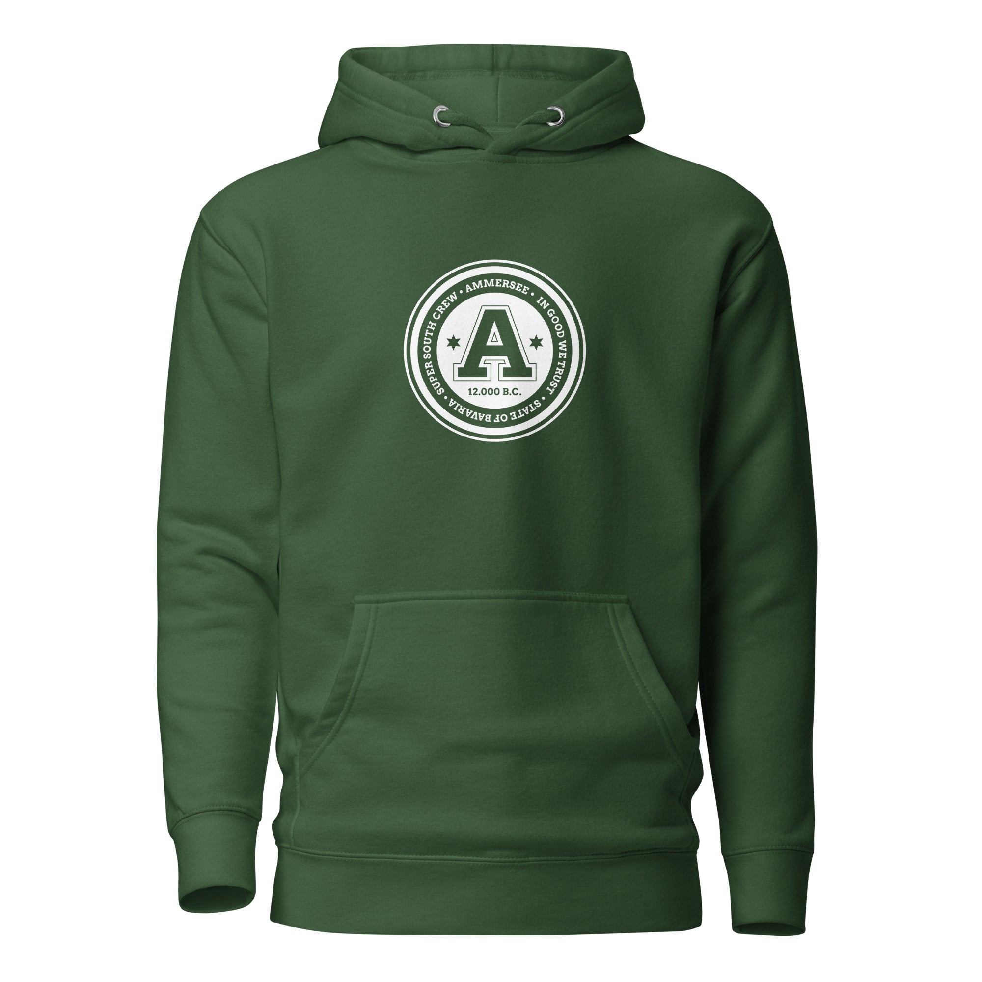 Der College Hoodie Unisex – inspiriert vom Ammersee, Schondorf am Ammersee, Herrsching, Dießen am Ammersee, Breitbrunn