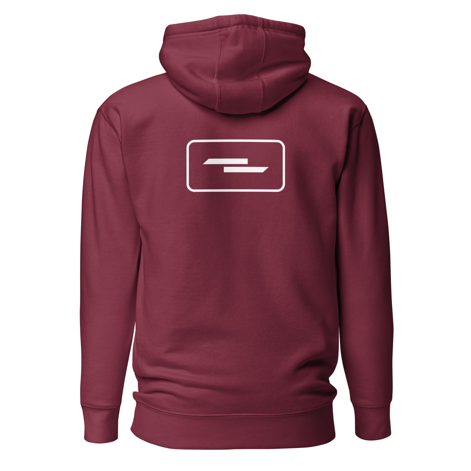 Ammersoul Ruder Unisex Hoodie Bordeaux Vorderseite – Streetwear inspiriert vom Ammersee im Fünfseenland, Bayern