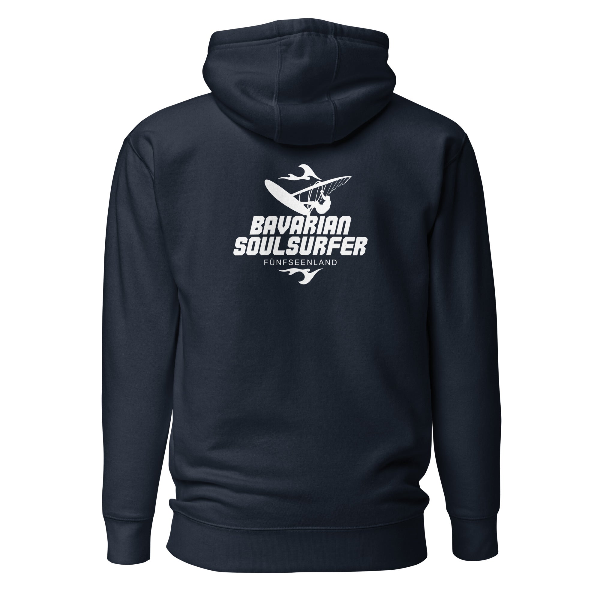 Windsurfen Hoodie Unisex, Windsurf Kapuzenpullover inspiriert vom Windsurfen am Ammersee, Starnberger See, Wörthsee Pilsensee