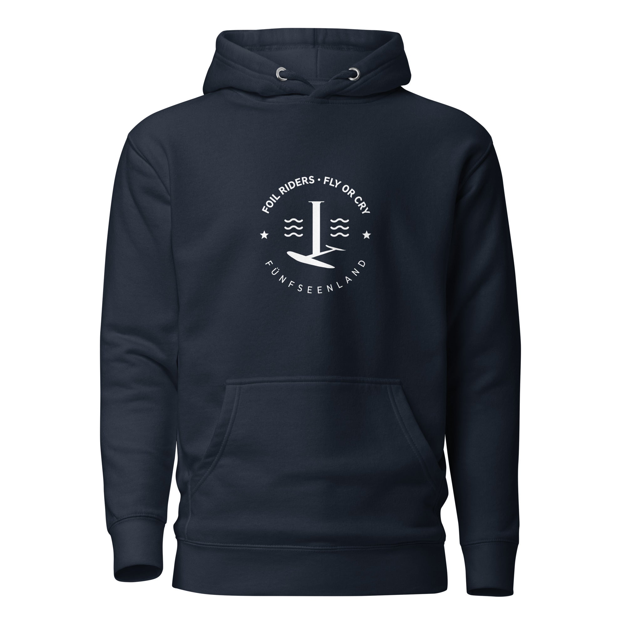 Foilen & Wingfoilen Hoodie Unisex inspiriert vom Wingfoilen und Foilsurfen am Ammersee, Starnberger See, Wörthsee, Pilsensee