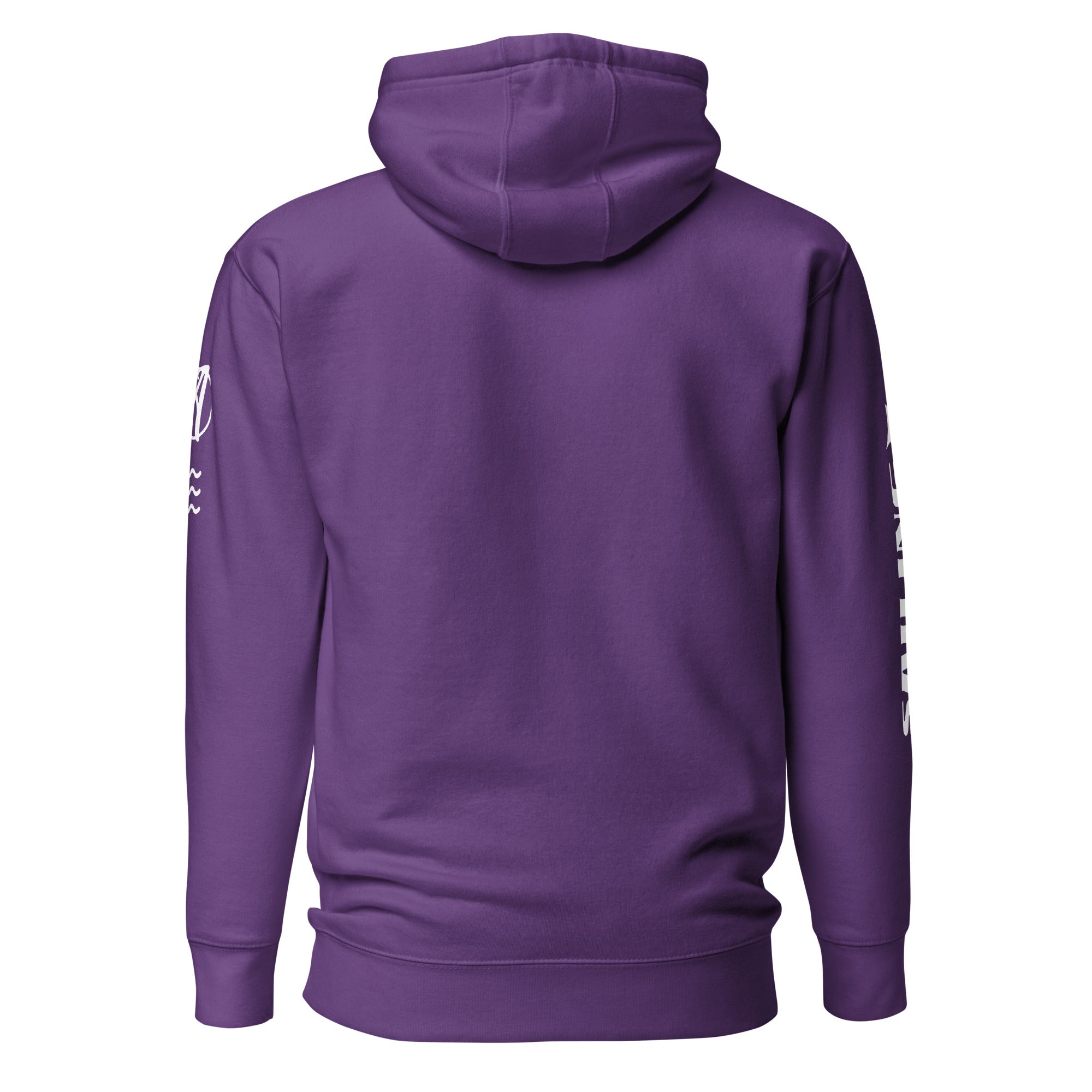 Hoodie Lila rechte Seite – Ammersoul Segeln Mode inspiriert von Regatta und Fünfseenland Seen