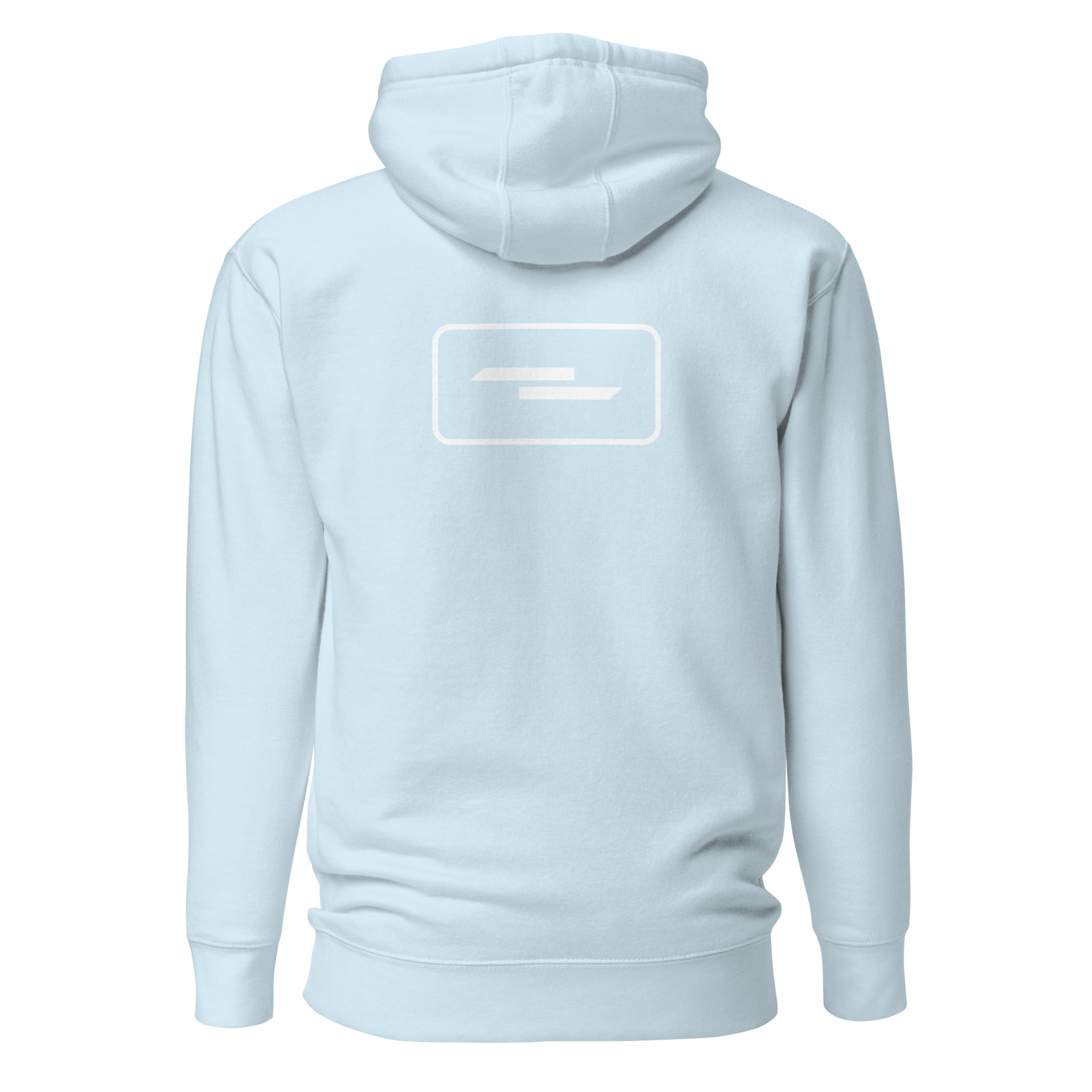 Ammersoul Ruder Unisex Hoodie Hellblau Vorderseite – Streetwear inspiriert vom Ammersee und Fünfseenland, Bayern